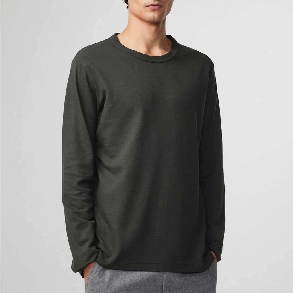 NNO7 No Nationality Long Sleeve Tee, Dark Army Size M New with Tag $120