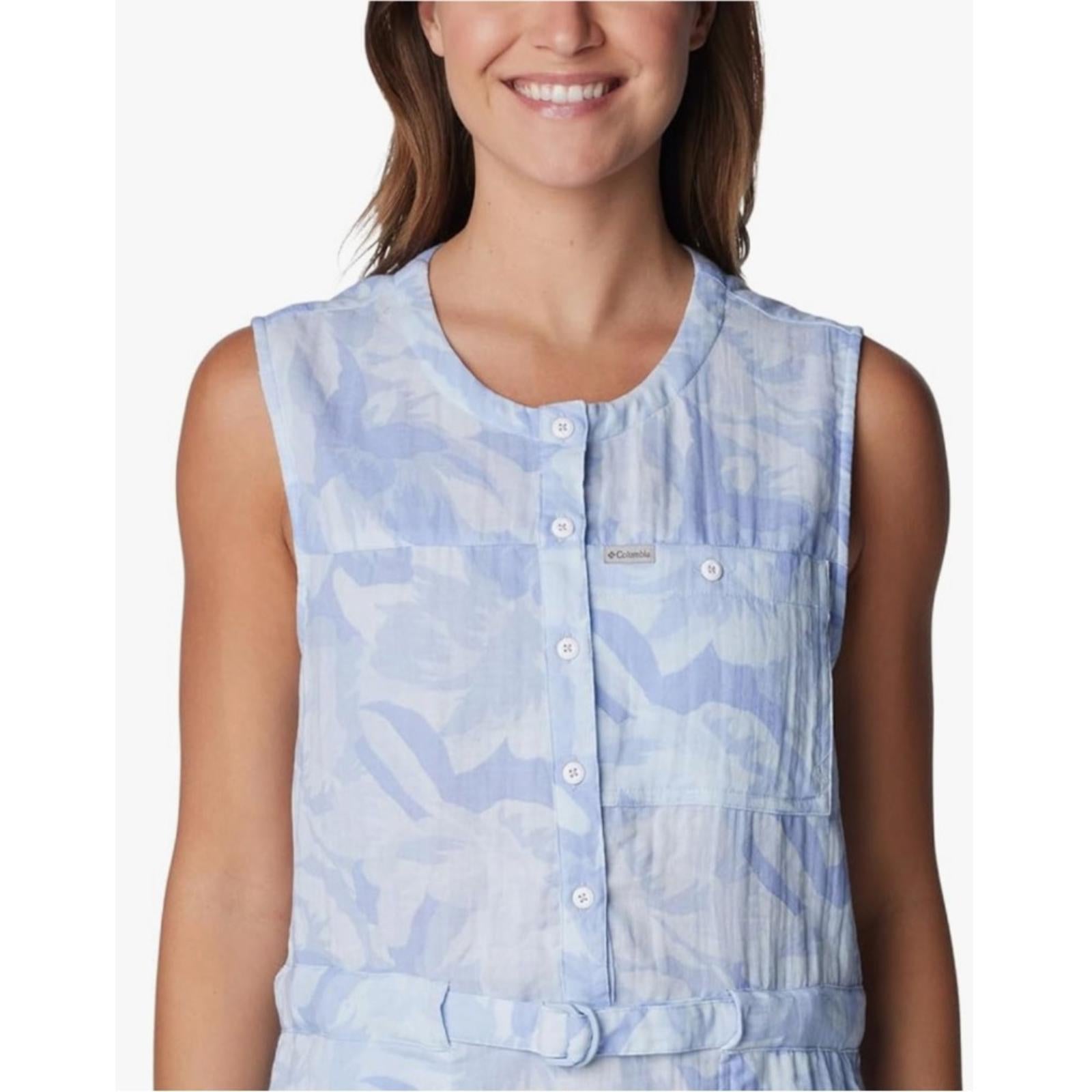 Columbia Holly Hideaway Breezy Dress Whisper Peonies, NWT, Size L