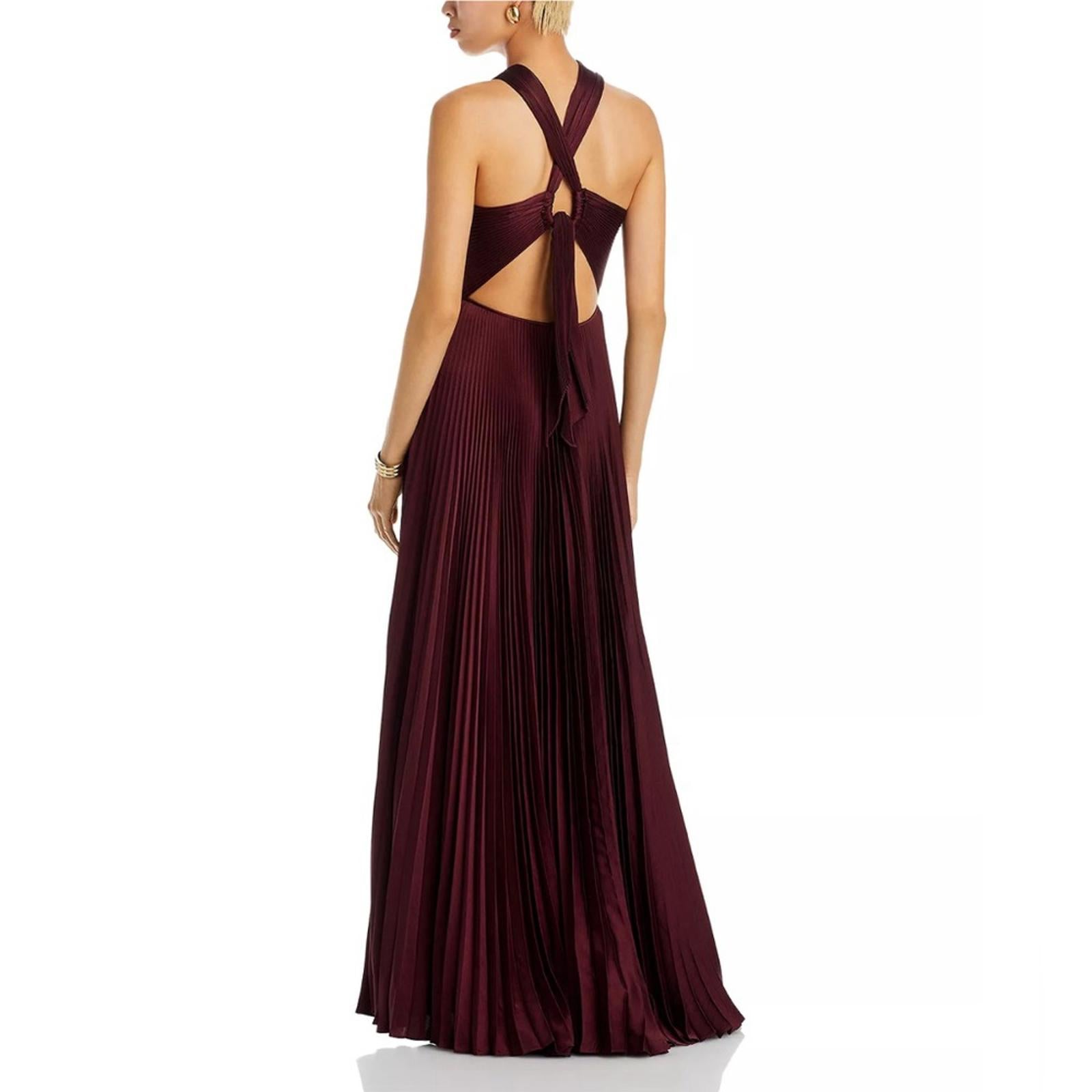 A.L.C. Athena Pleated Cutout Gown, Chicory Size 2, New w/Tag SOLD OUT!