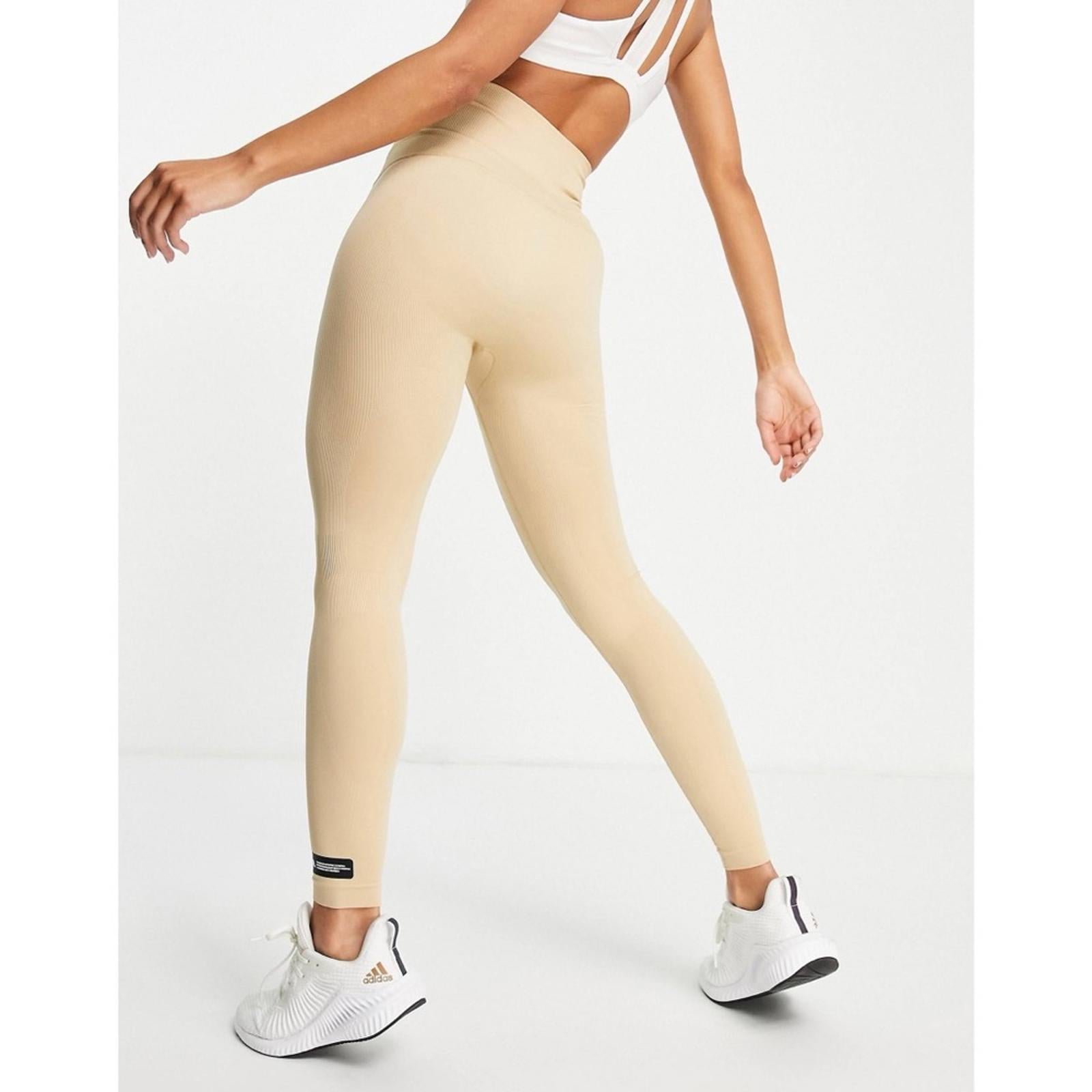 Adidas Formotion Training Sculpt Seamlessly Hazy Beige Tights, Plus Size 3X NWT