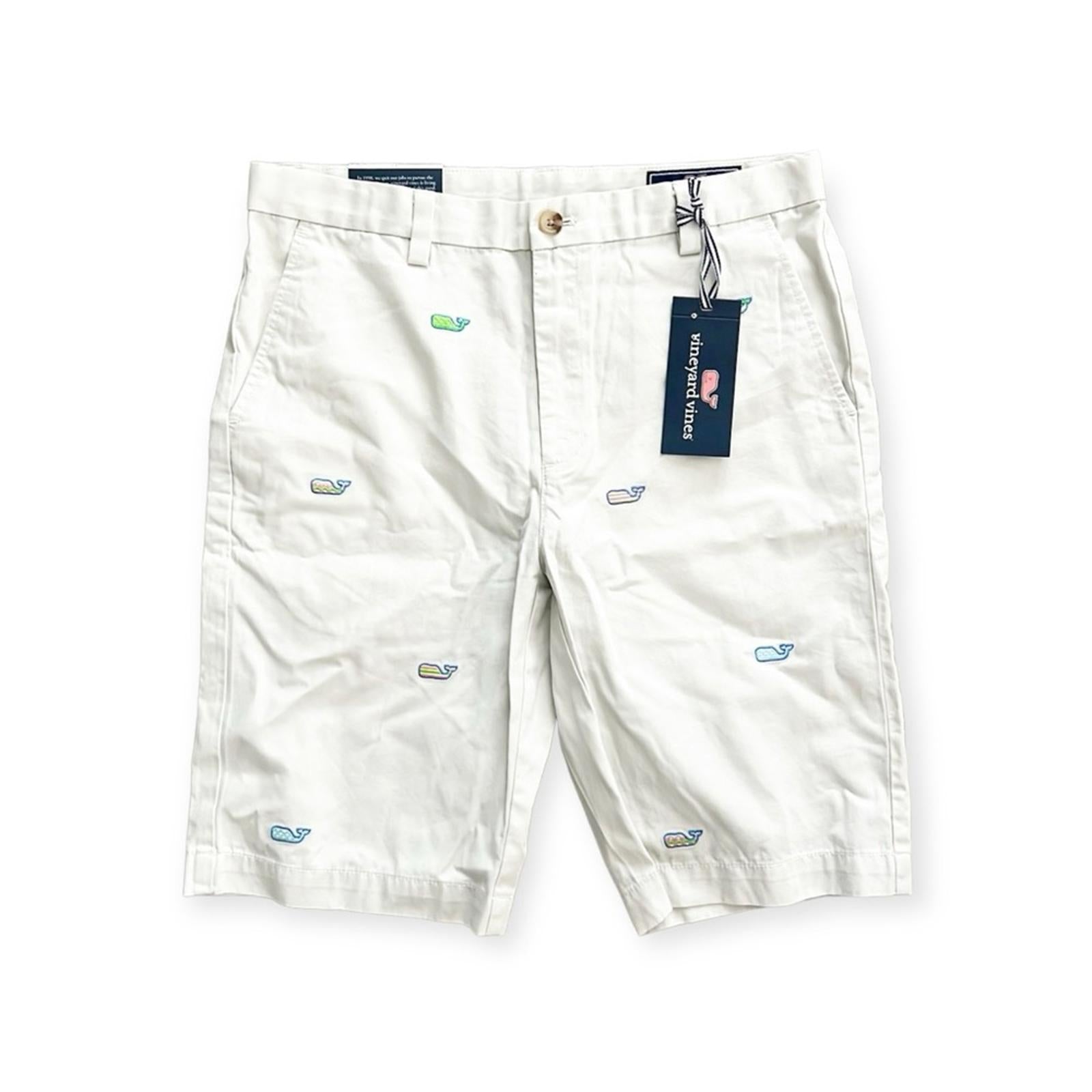 Vineyard Vines Easter Egg Whale EMB Breaker Shorts, Size 14 New w/Tag