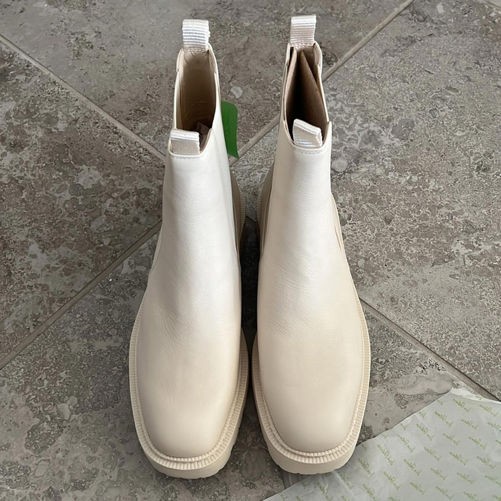 Sam Edelman Laguna Waterproof Pull On Booties Ivory Leather Size 11 New SOLD OUT