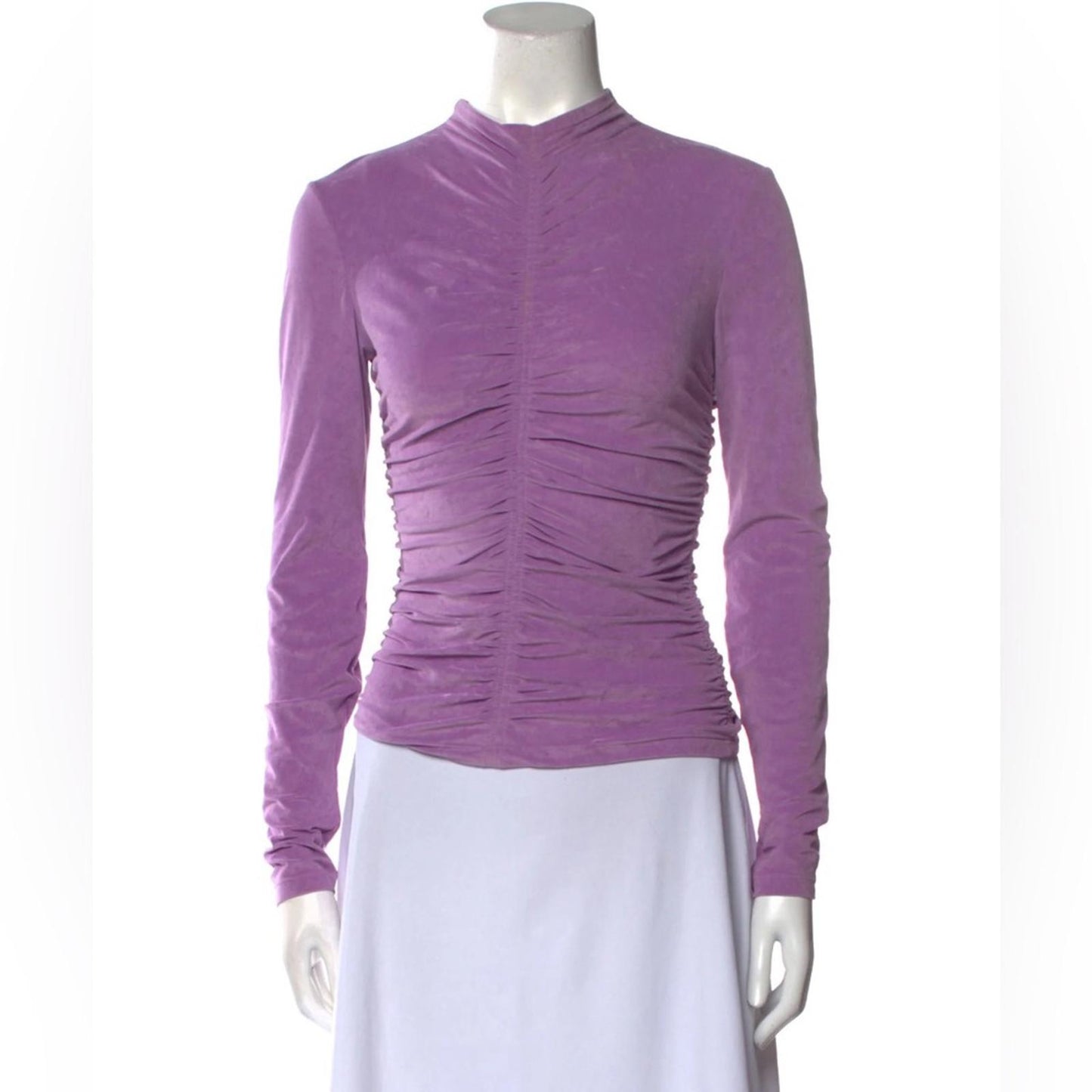 A.L.C. Ansel Shirred Top in Purple X REVOLVE, Size XS New w/Tag Retail $295