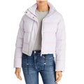 AQUA Quilted Cropped Puffer Jacket in Lilac, Size XS New w/Tag Retail $168