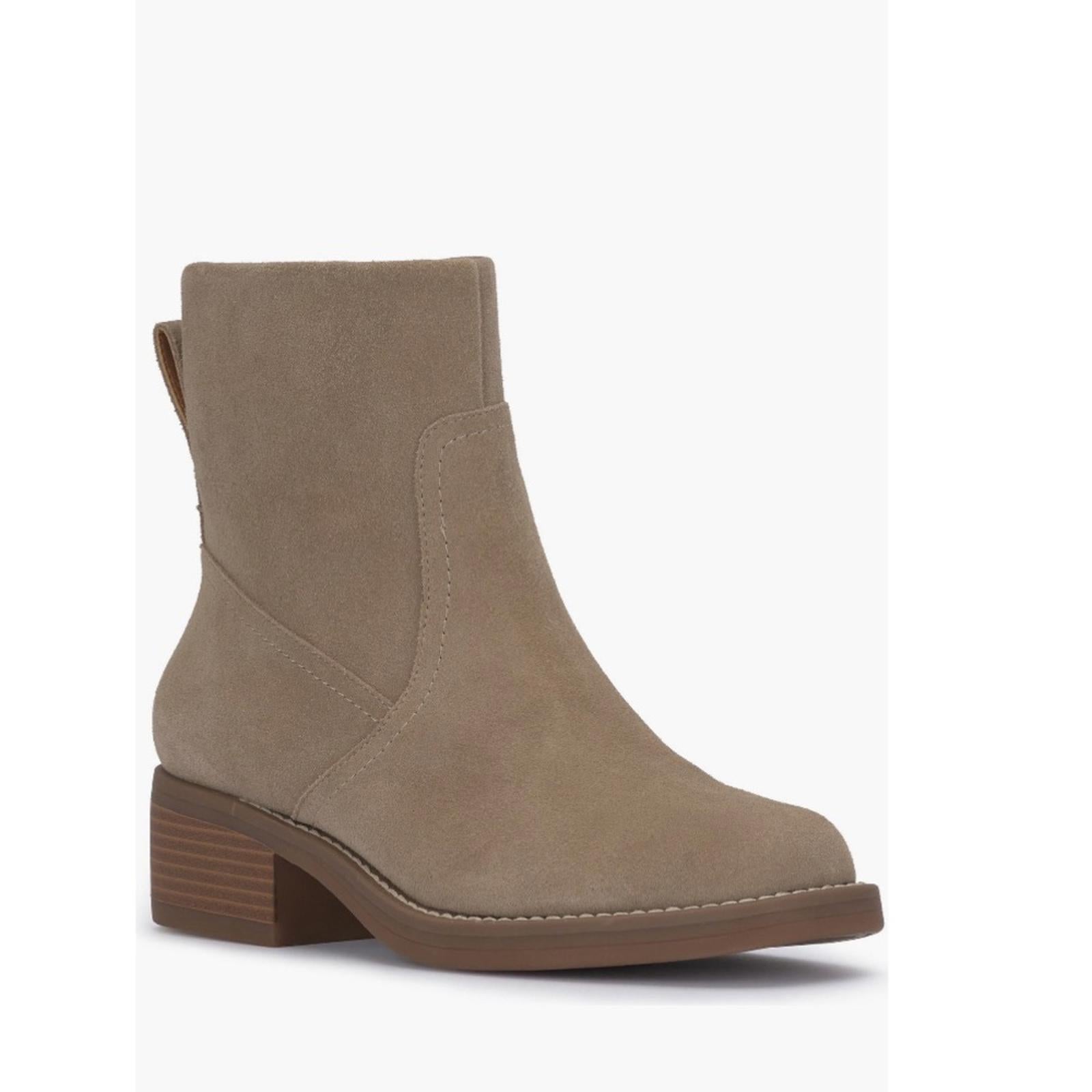 Lucky Brand Kazey Square Toe Booties in Dune Oilsue, Size 6.5 NEW
