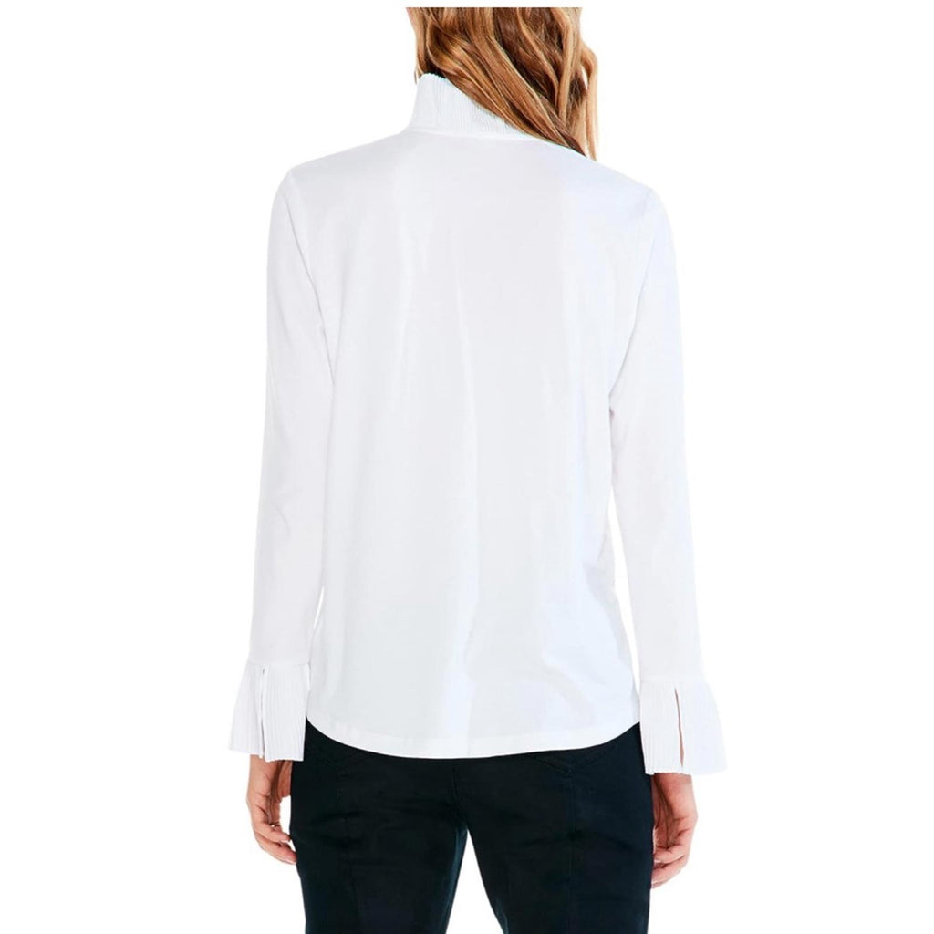 Nic+Zoe Ruffled Up Top Blouse, White, Size XL New w/Tag
