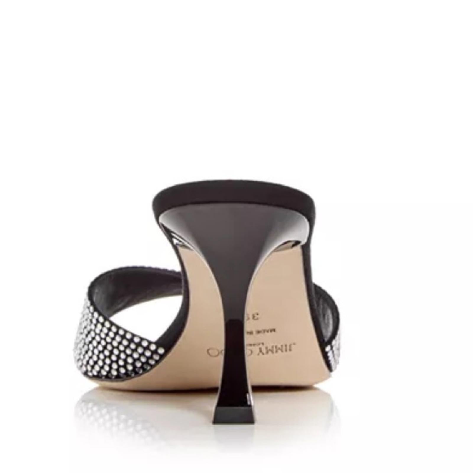 Jimmy Choo Skye 70 Embellished High Heel Slide Sandals