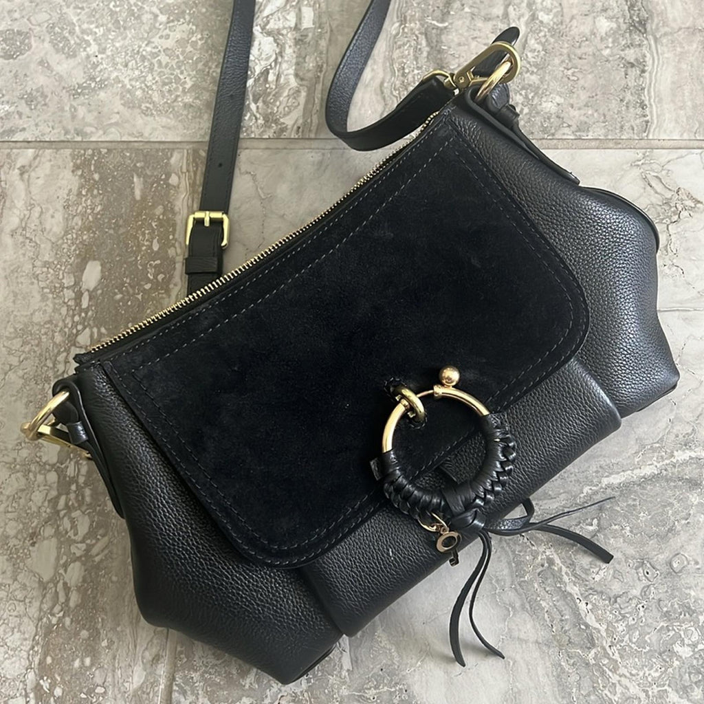 See by Chloe Joan Small Hobo Bag in Black, EXCELLENT!