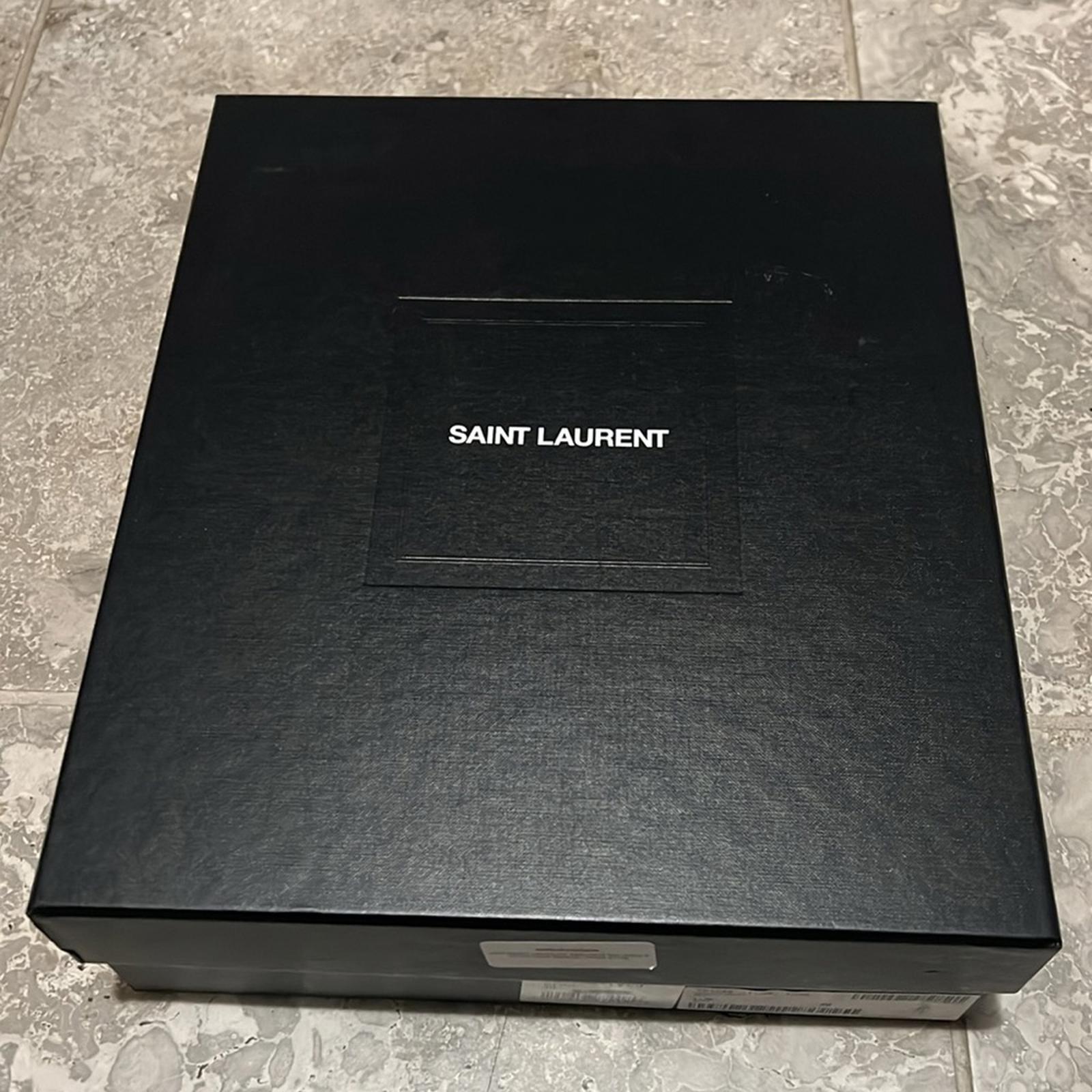 Saint Laurent Jodie Platform High Heel Sandals Black, Size 40 (SV 701788) NWT