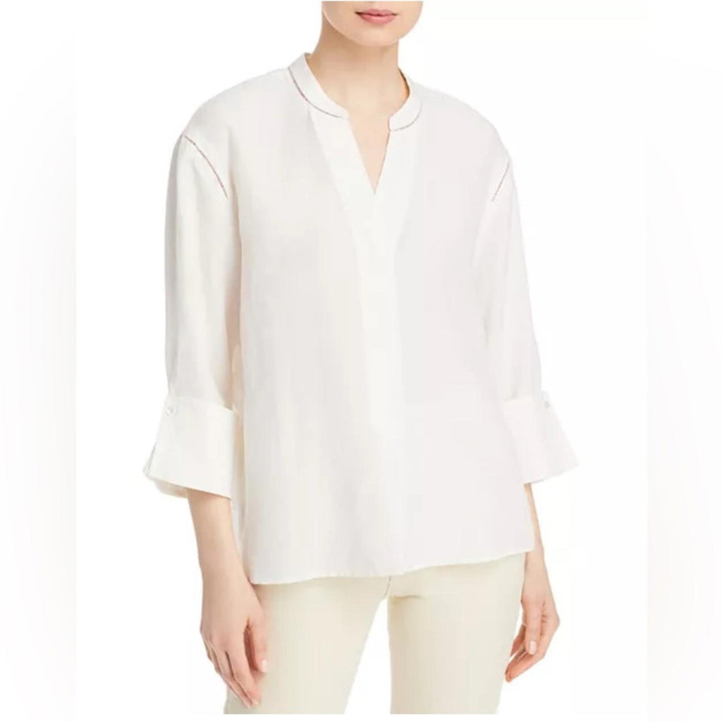 Kobi Halperin Marion Blouse in White, Size S NEW w/Tag $298