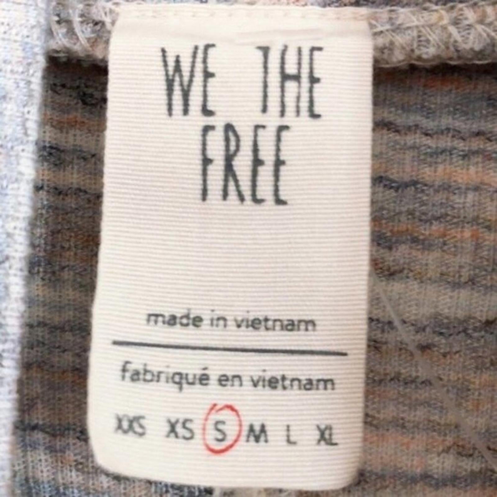 Free People Stone Cold Turtleneck Knit Top/Sweater w/Split Back Size S New w/Tag