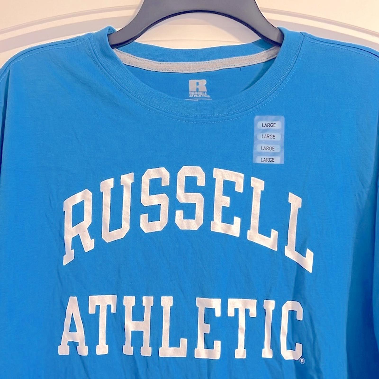 Russel Athletic Archie Tee in Aster BLUE, Size L New w/Tag