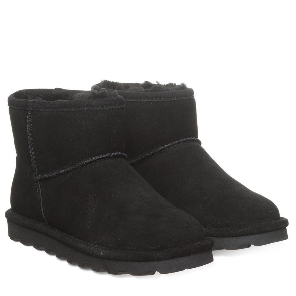 BearPaw Alyssa Suede Ankle Boots in Black, NWT, Size 11