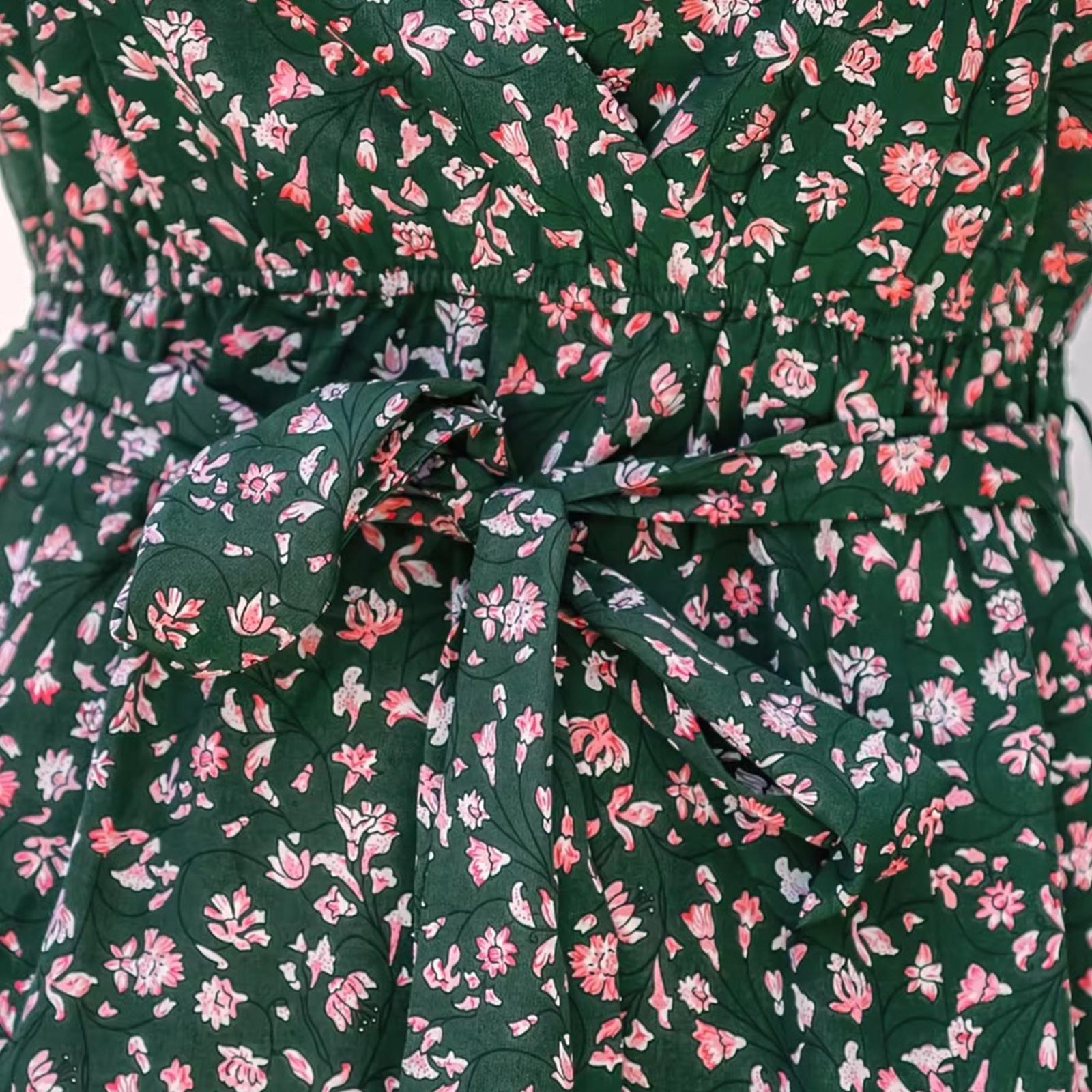 Cupshe Belted Ditsy Floral Cami Dress, Women’s Size UK M NWT