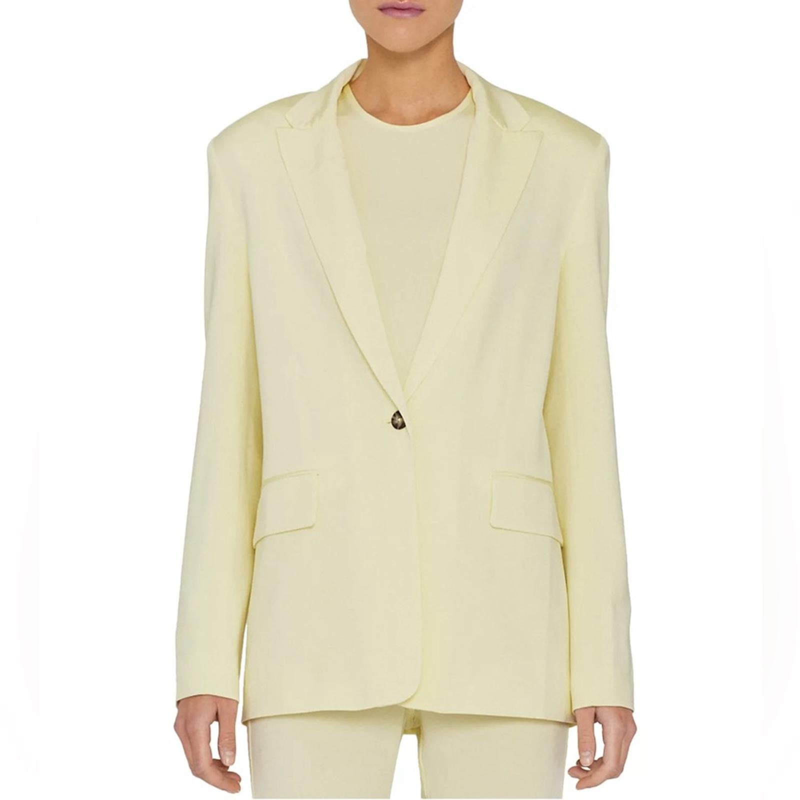 REMAIN Birger Christensen Balgin Blazer in Wax-Yellow, NWT, Size 36