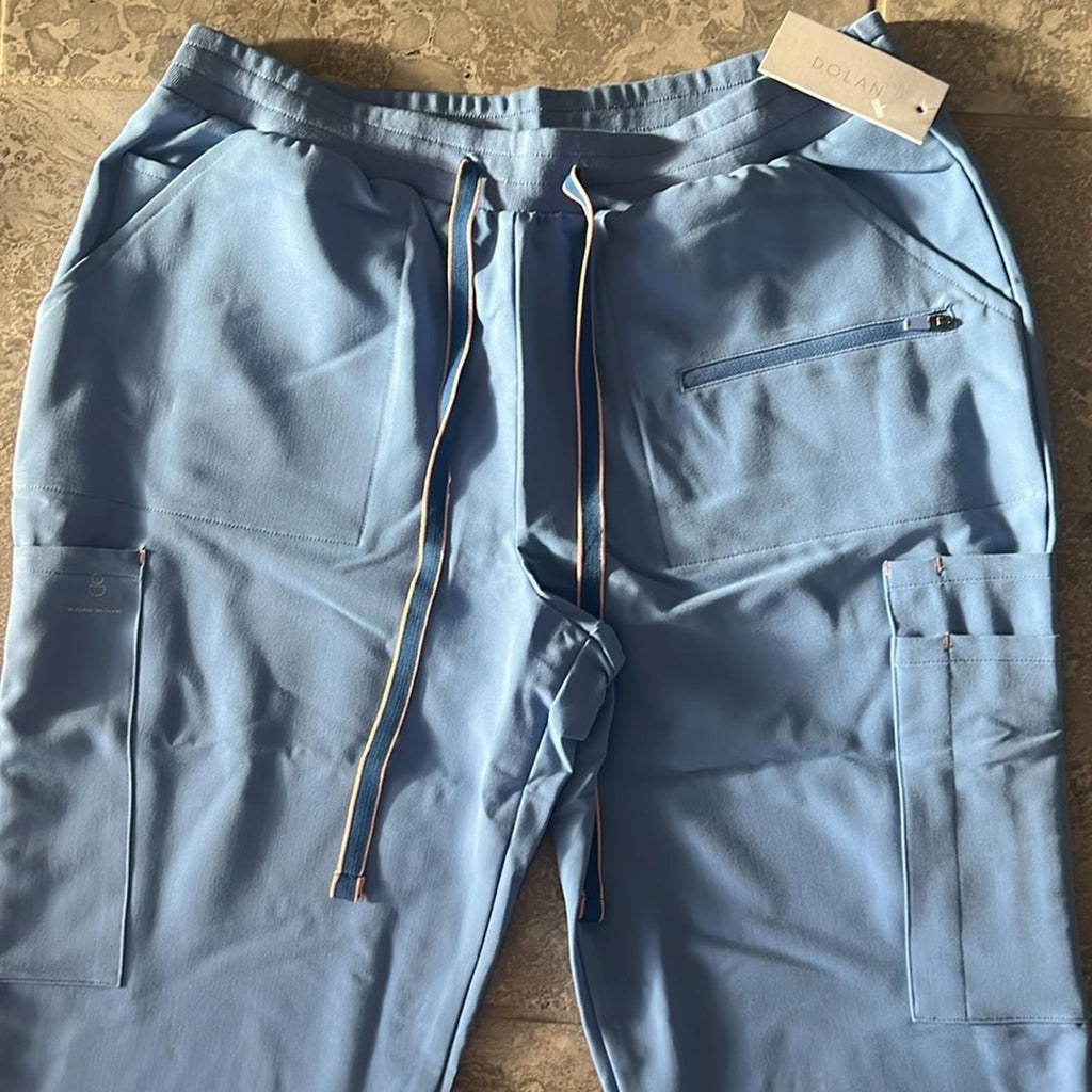Dolan Hope 10-Pocket Scrub Jogger Pant in Ciel Blue, Size M New w/Tag