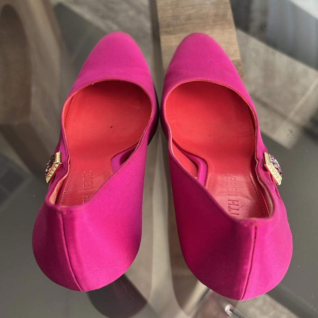 Judith Lieber Fuchsia Pumps Size 6 (Made in Italy) EXCELLENT!