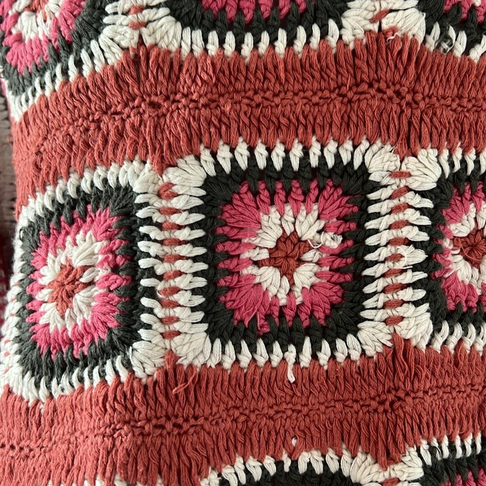 Lucky Brand Geo Crochet Cardigan, NWT, Size L