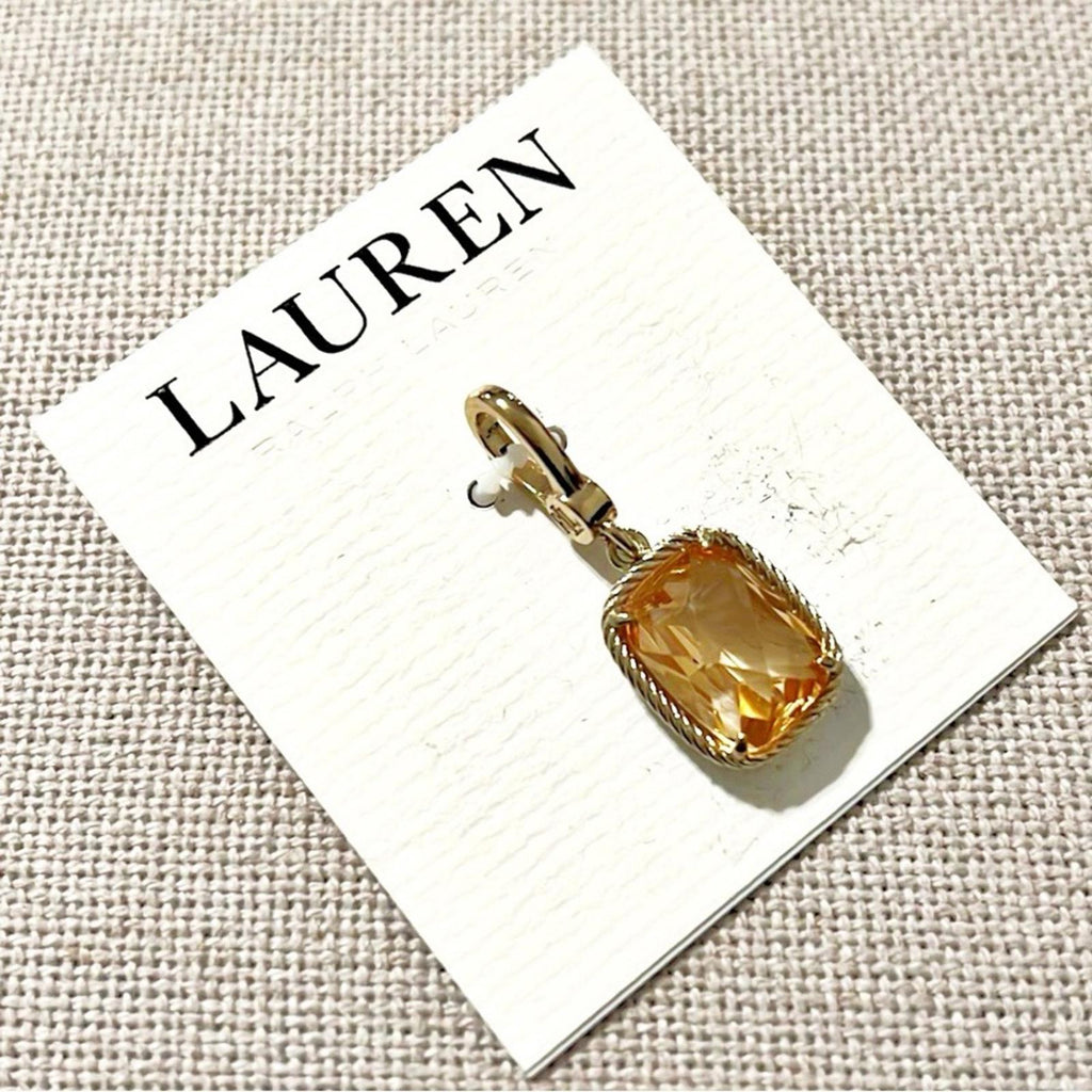 Lauren Ralph Lauren Gold-Tone Necklace Pendant, New with Tag