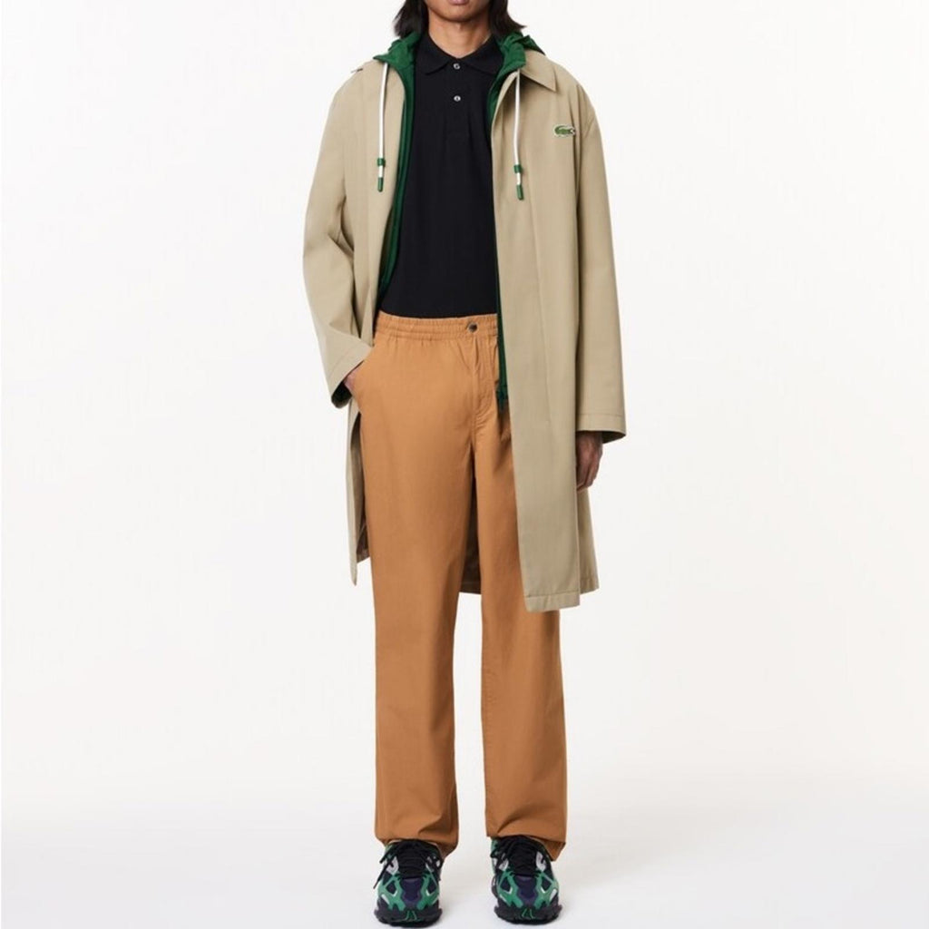 Lacoste Men’s Relaxed Fit Track Pants in Beige, NWT, Size L