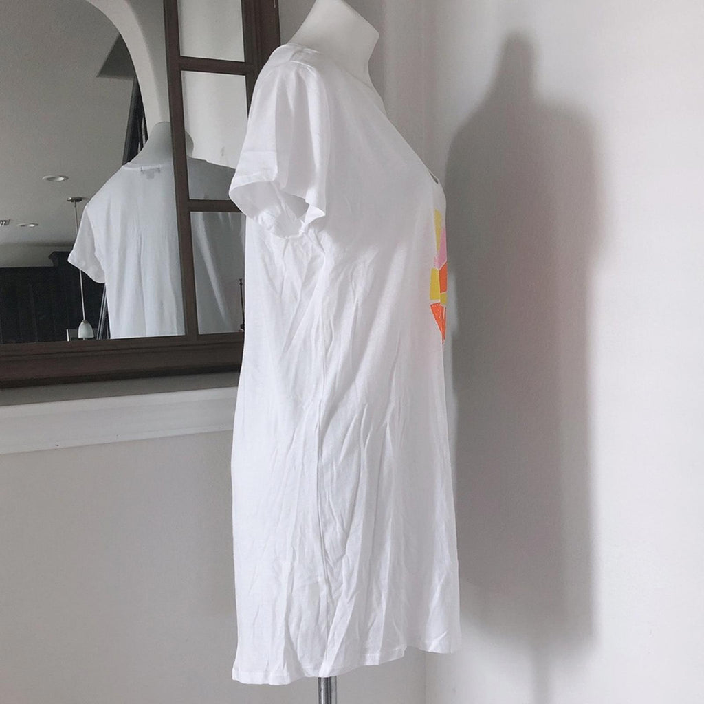 Wildfox Sun Scoop Neck Swim Coverup in White, Dress Beach Size S New w/Tag