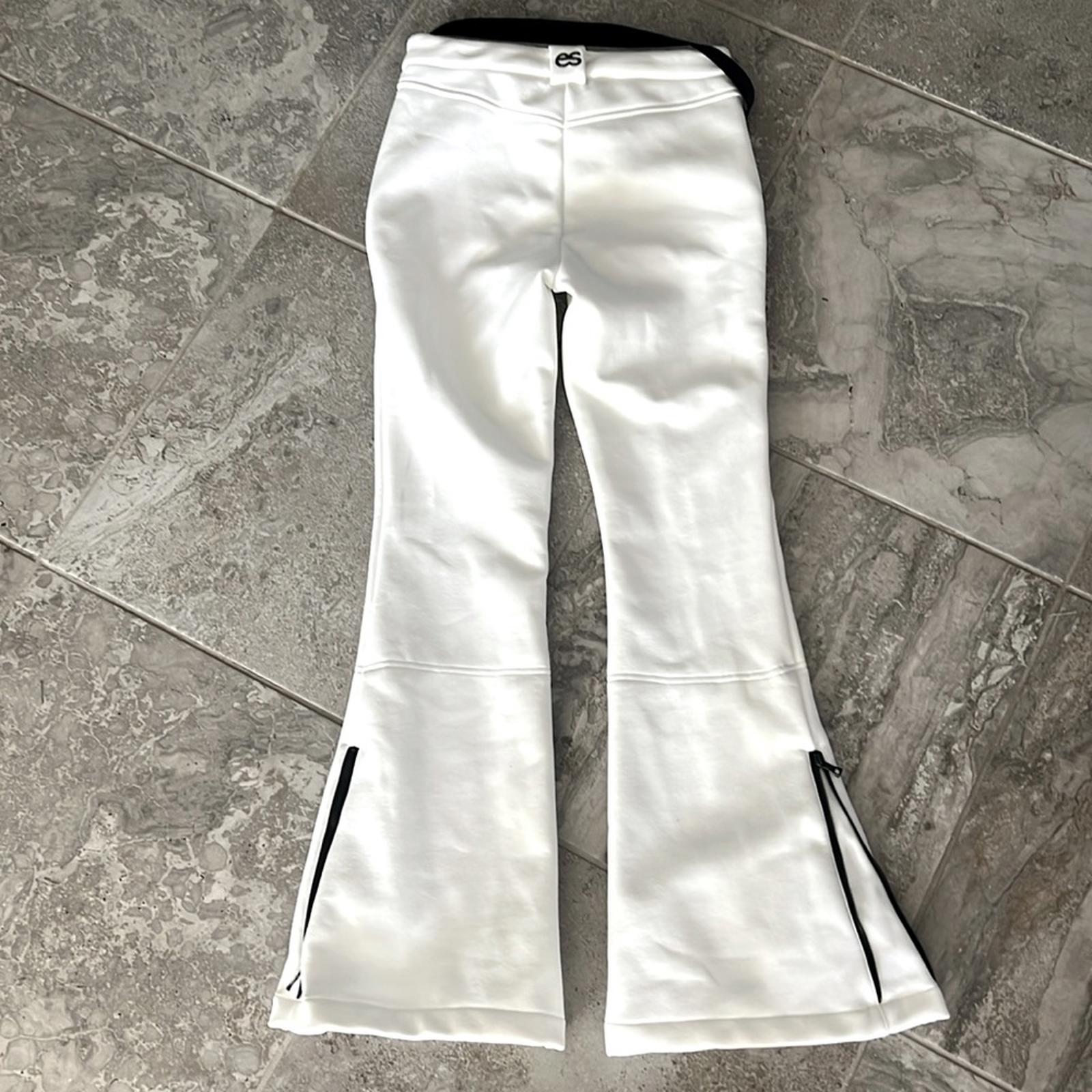 Erin Snow Zola Bootcut Pants in White, Size 6 New w/Tag Retail $628