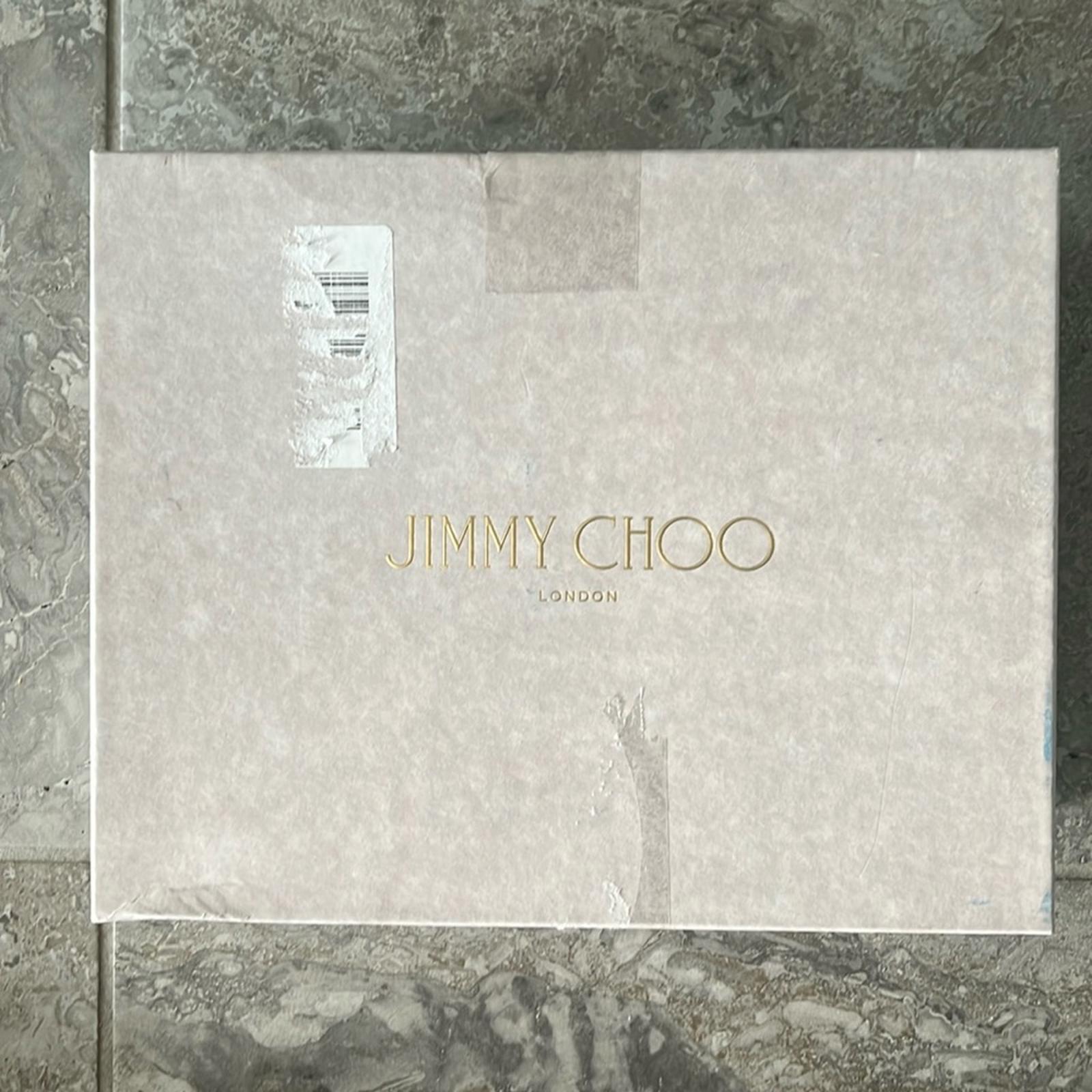Jimmy Choo Rheea 65 Block Heel Sandals in Silver, Size 36 New in Box w/DustBag