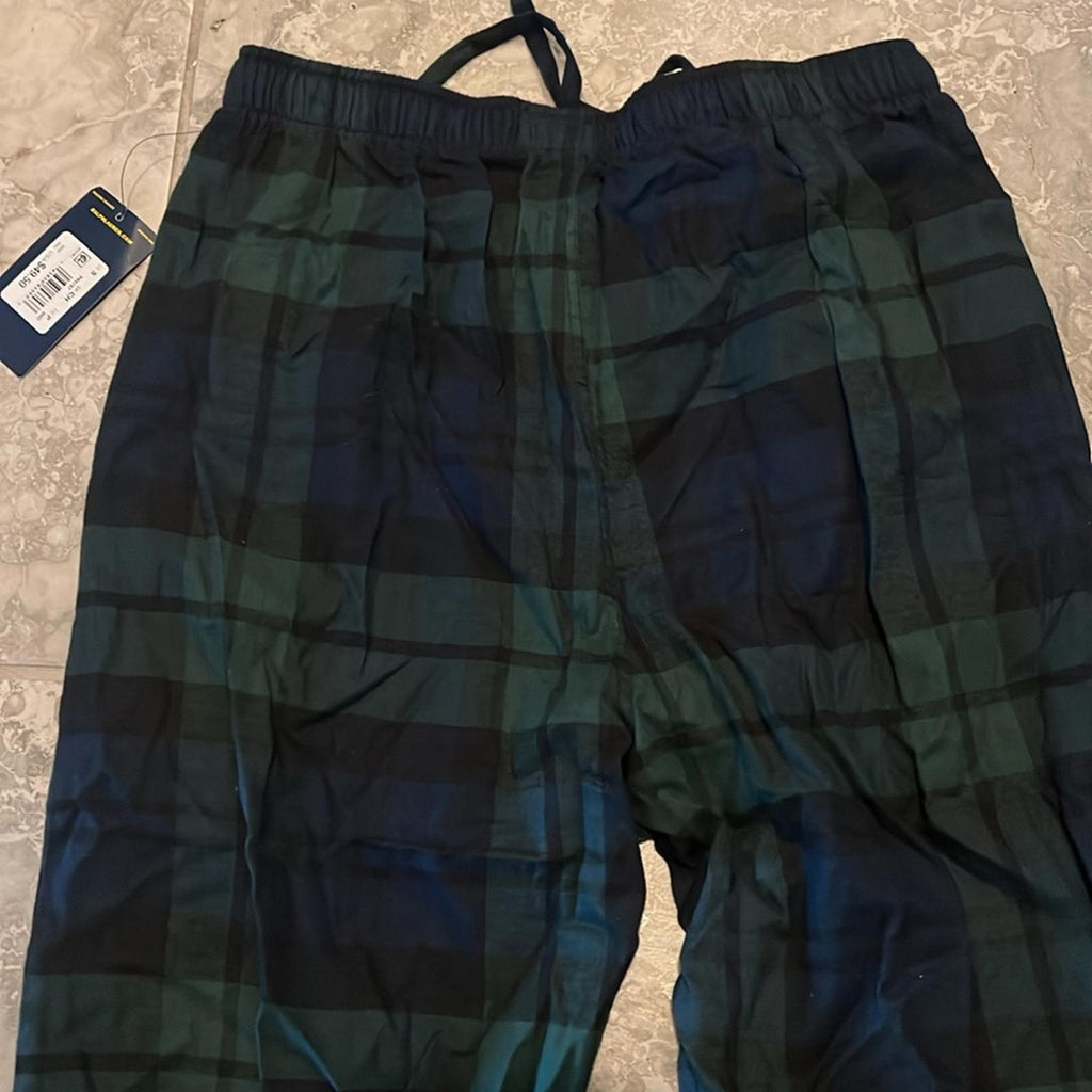 Polo Ralph Lauren Lounge Pants Flannel Sleepwear in Blue Green, Size S New w/Tag
