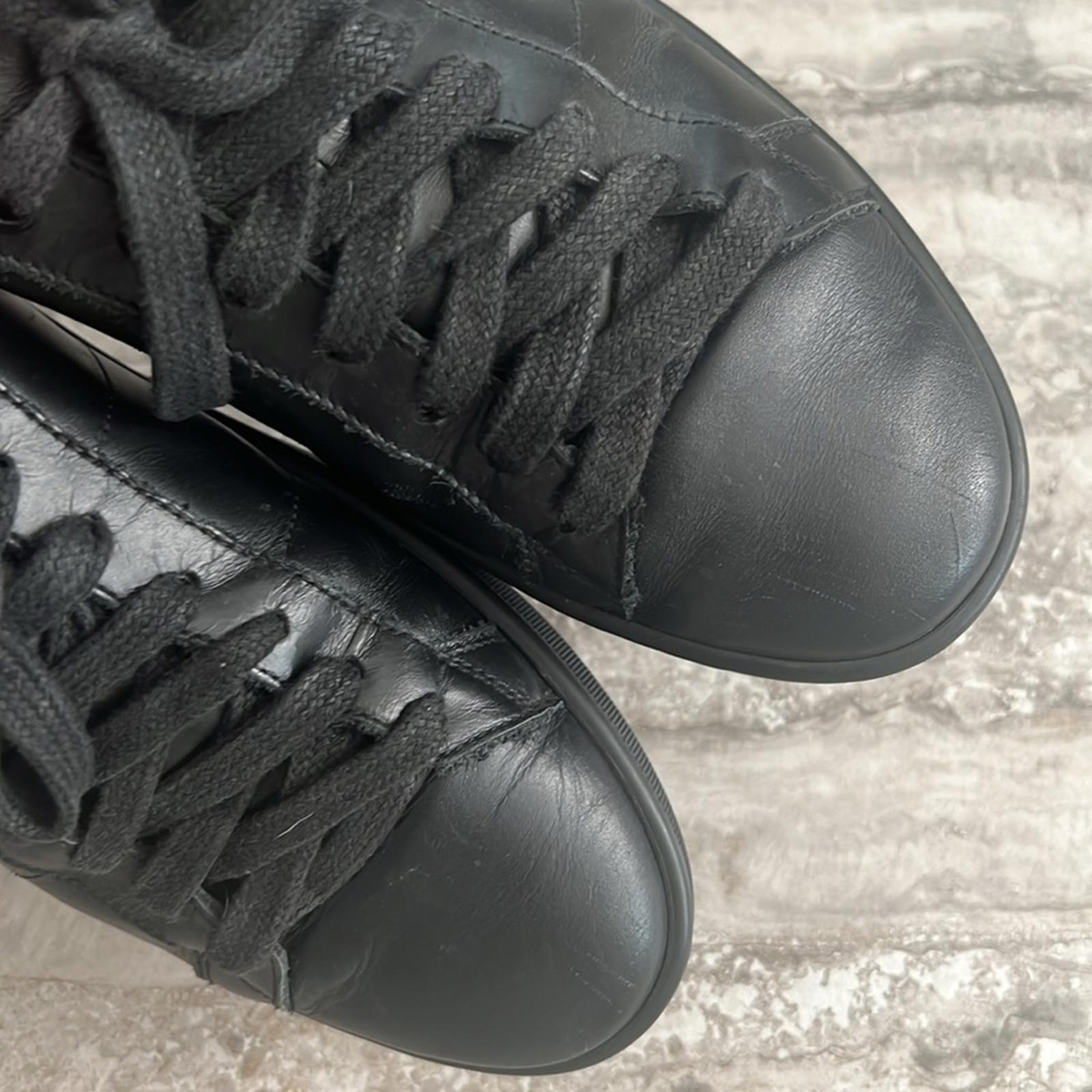 YSL Saint Laurent Black Lace-Up Sneakers, Size 40 ~ Retail $685