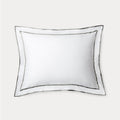 X2 Ralph Lauren KING Spencer Sateen Border Shams in Stone Grey New w/Tag $135/ea