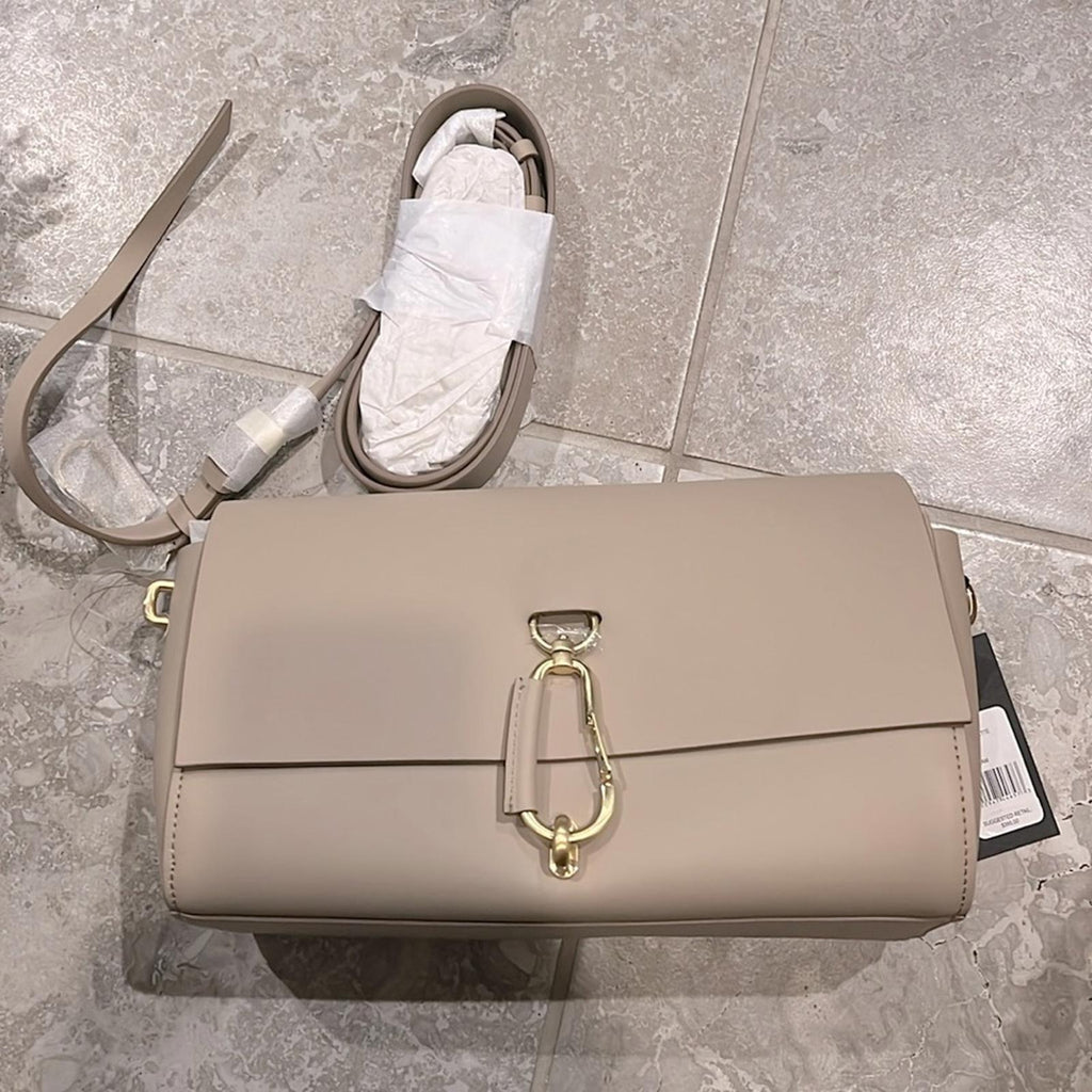 NWT Zac Posen Handbags Tan Belay Baguette Bag, Irish Cream New w/Tag Retail $395