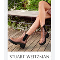 Stuart Weitzman Norah Chelsea Boots Tan Croc Leather Size 11C New +DustBag $595
