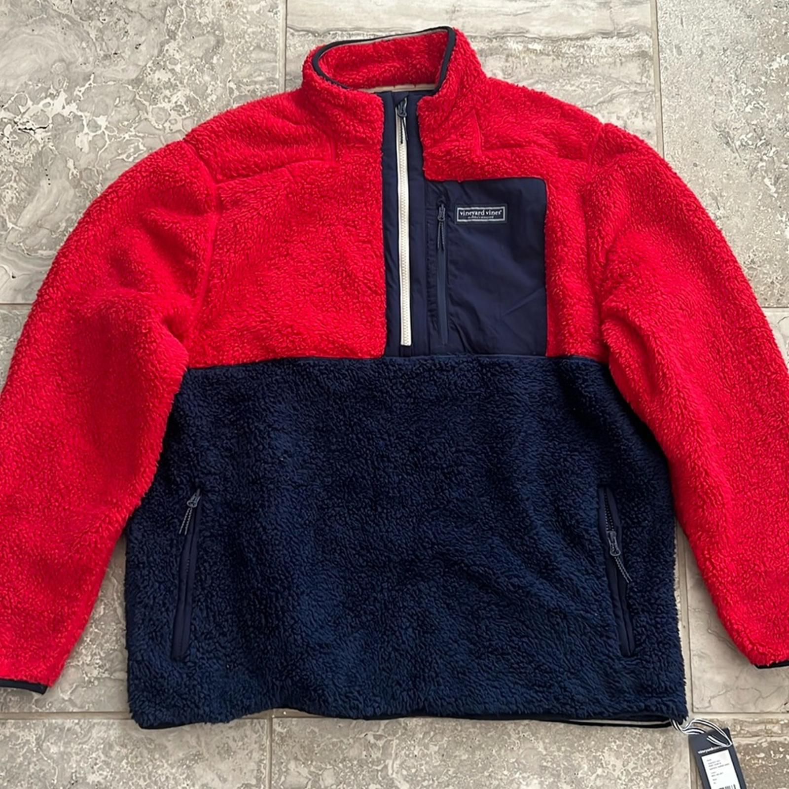 Vineyard Vines Supershep Colorblock Fleece Jacket Size XL
New w/Tag Retail $178