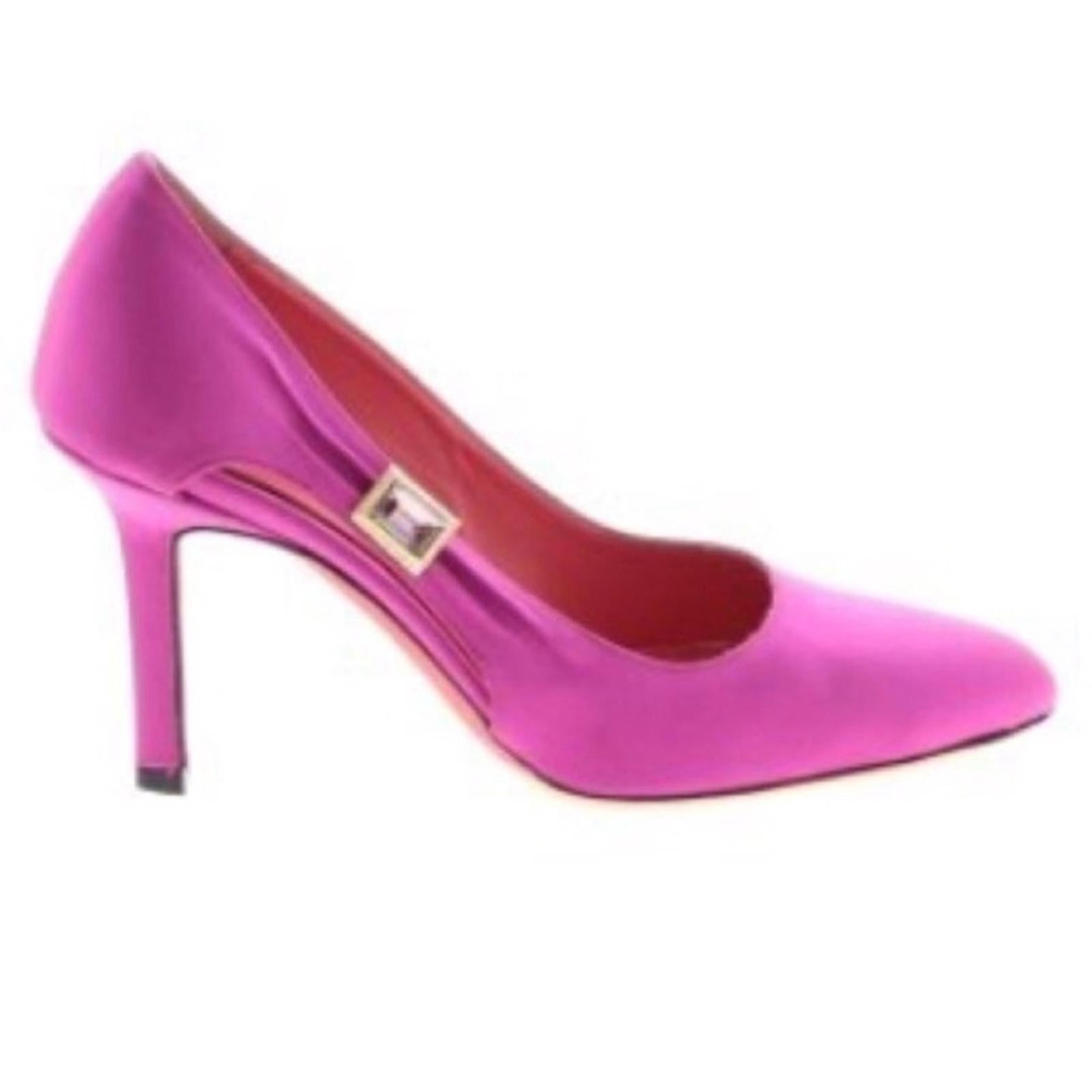 Judith Lieber Fuchsia Pumps Size 6 (Made in Italy) EXCELLENT!