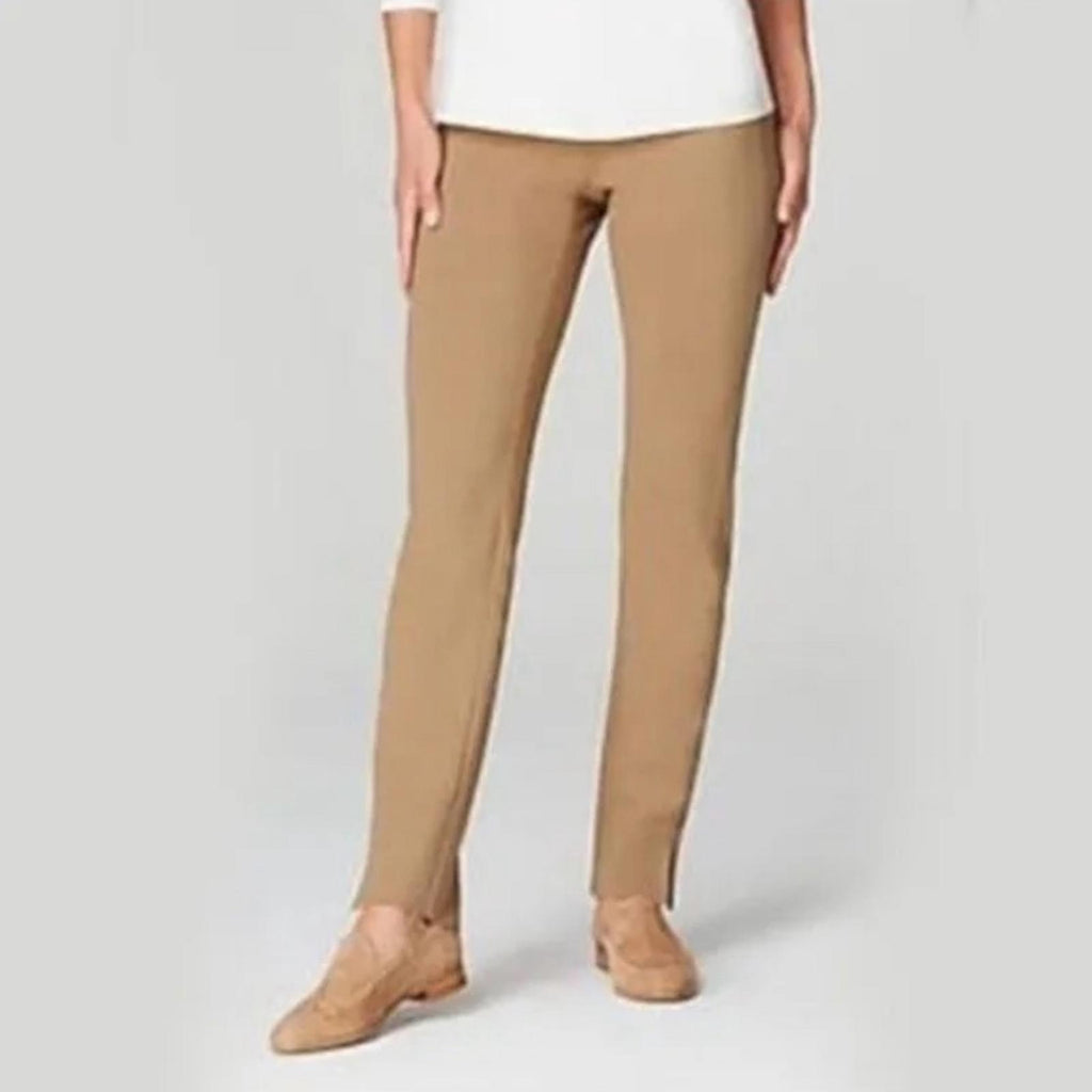 NEW J.Jill Ponte Slim Leg Pull On Pants, Camel Size Small New w/Tag Retail $89