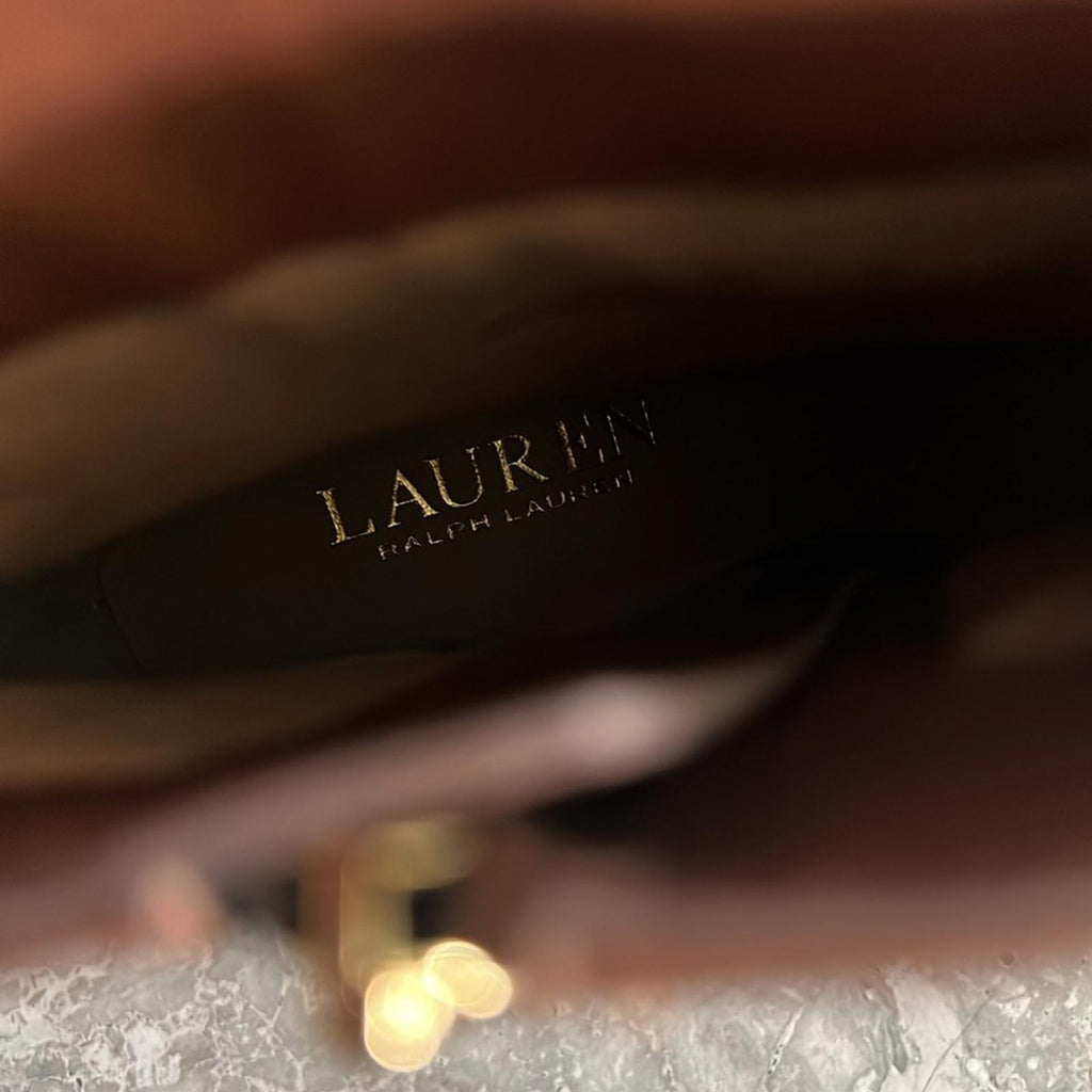 Lauren Ralph Lauren Willa Elegant Tan Leather Ankle Boots, Size 6/36.5 NEW $175