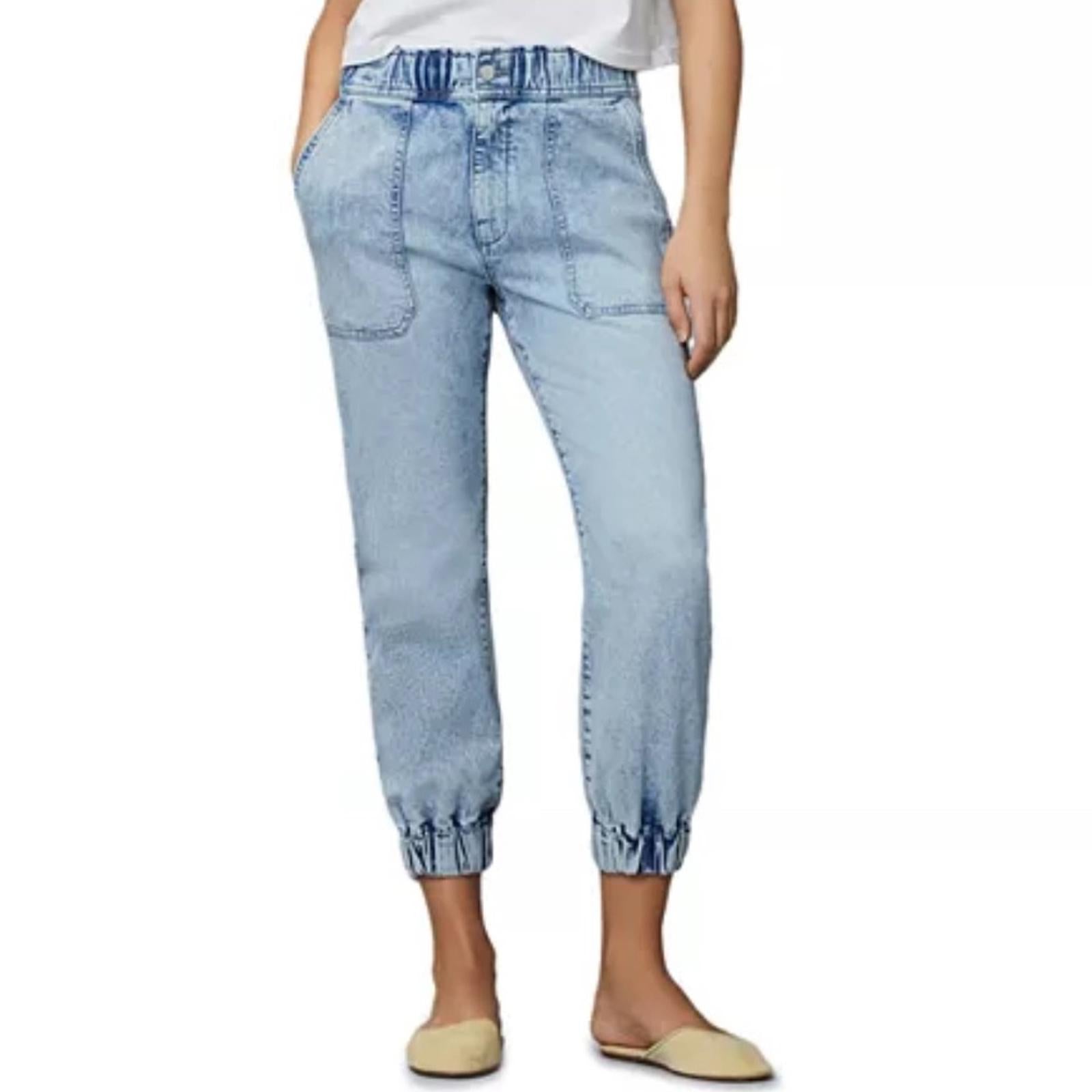 DL1961 Laura High Rise Jogger Jeans in Super Light, Size 34 NWT $209