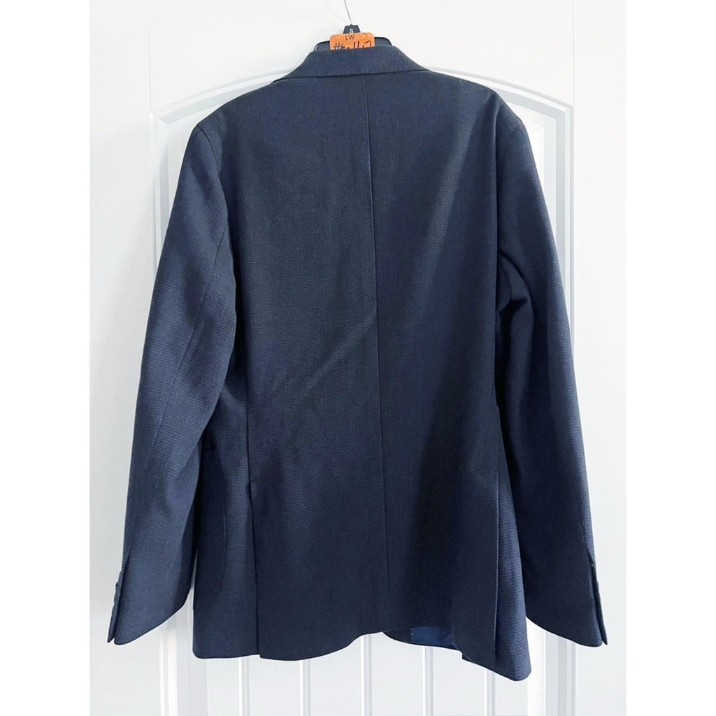 Jack Victor Hartford Solid Stretch Wool Blazer in Navy, New w/Tag $698