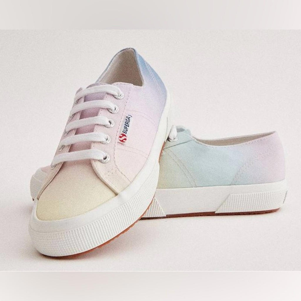 NEW Superga 2750 Gradient Print Pastel Rainbow Sneakers, Size EU 39 New w/o Box