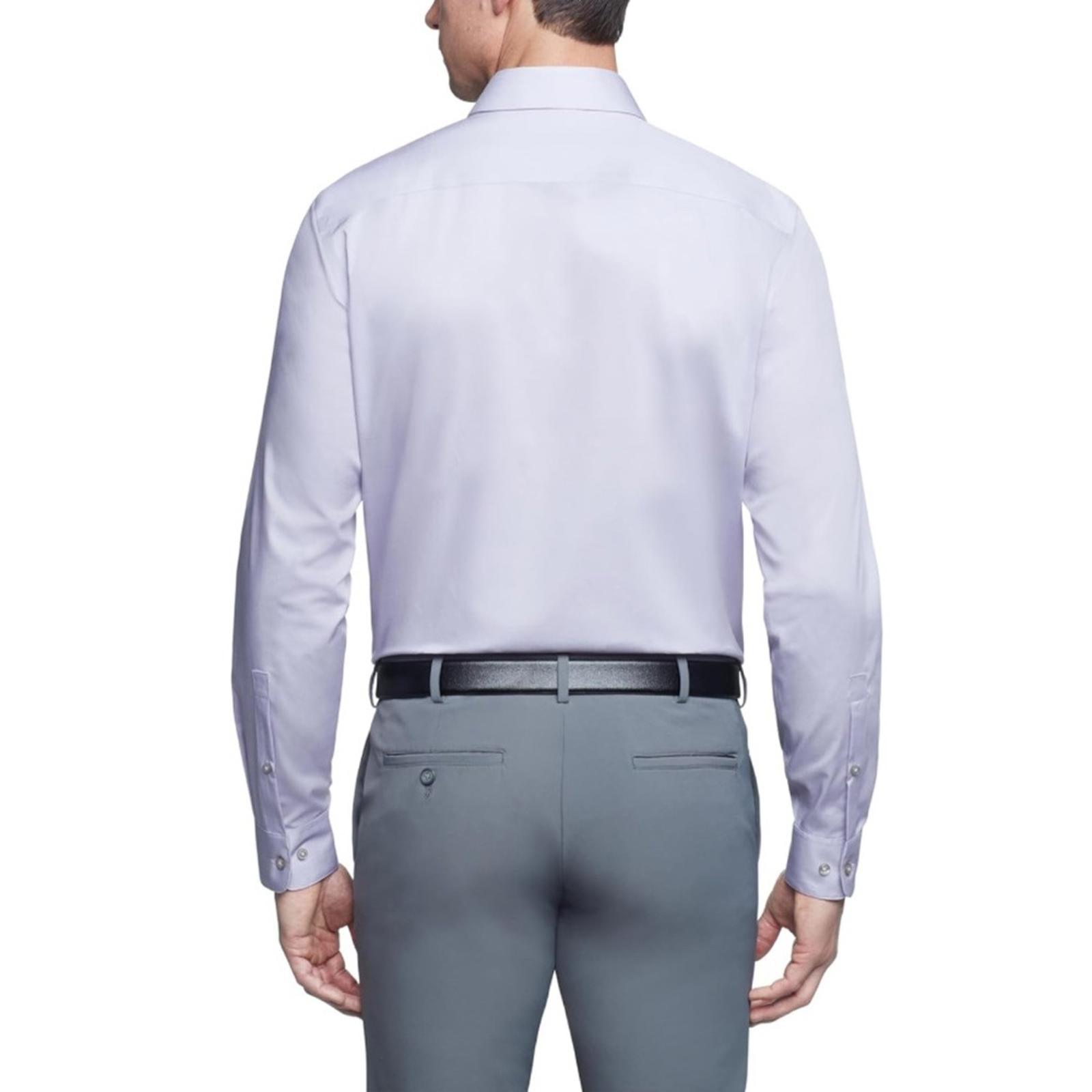 Calvin Klein Steel Slim-Fit Non-Iron Stain Shield Dress Shirt Size 16(32/33) NWT