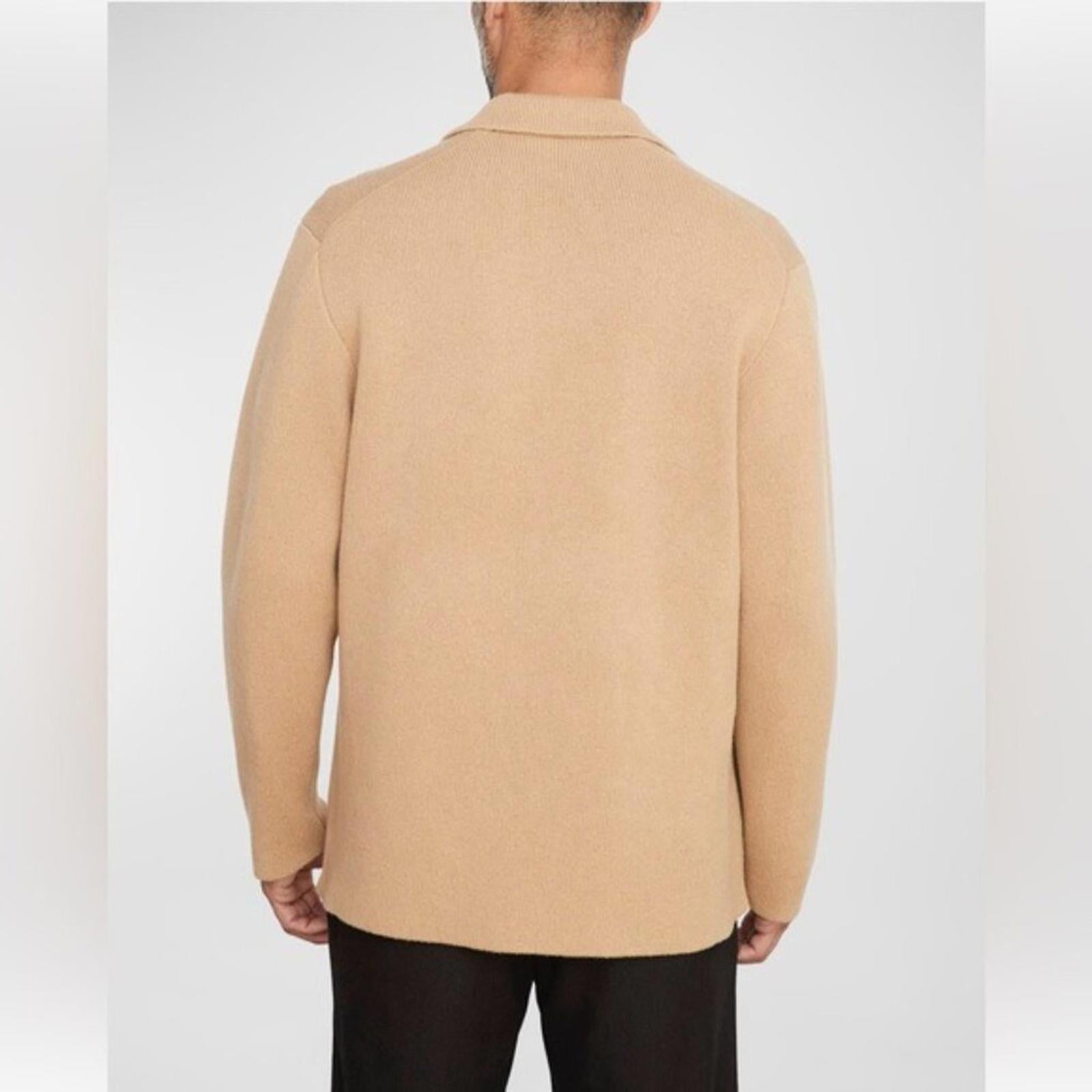 Vince Double-Breasted Wool-Cashmere Blazer Size L, NEW Retail $725 Sold Out