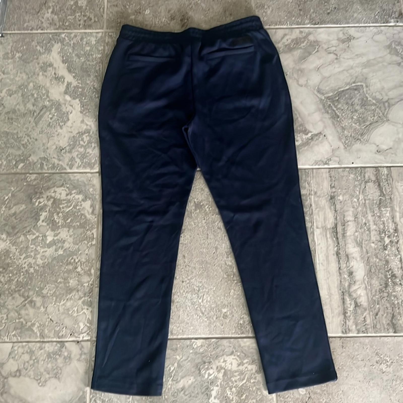 Michael Kors Mixed Media Track Pants in Midnight Blue, NWT, Size L