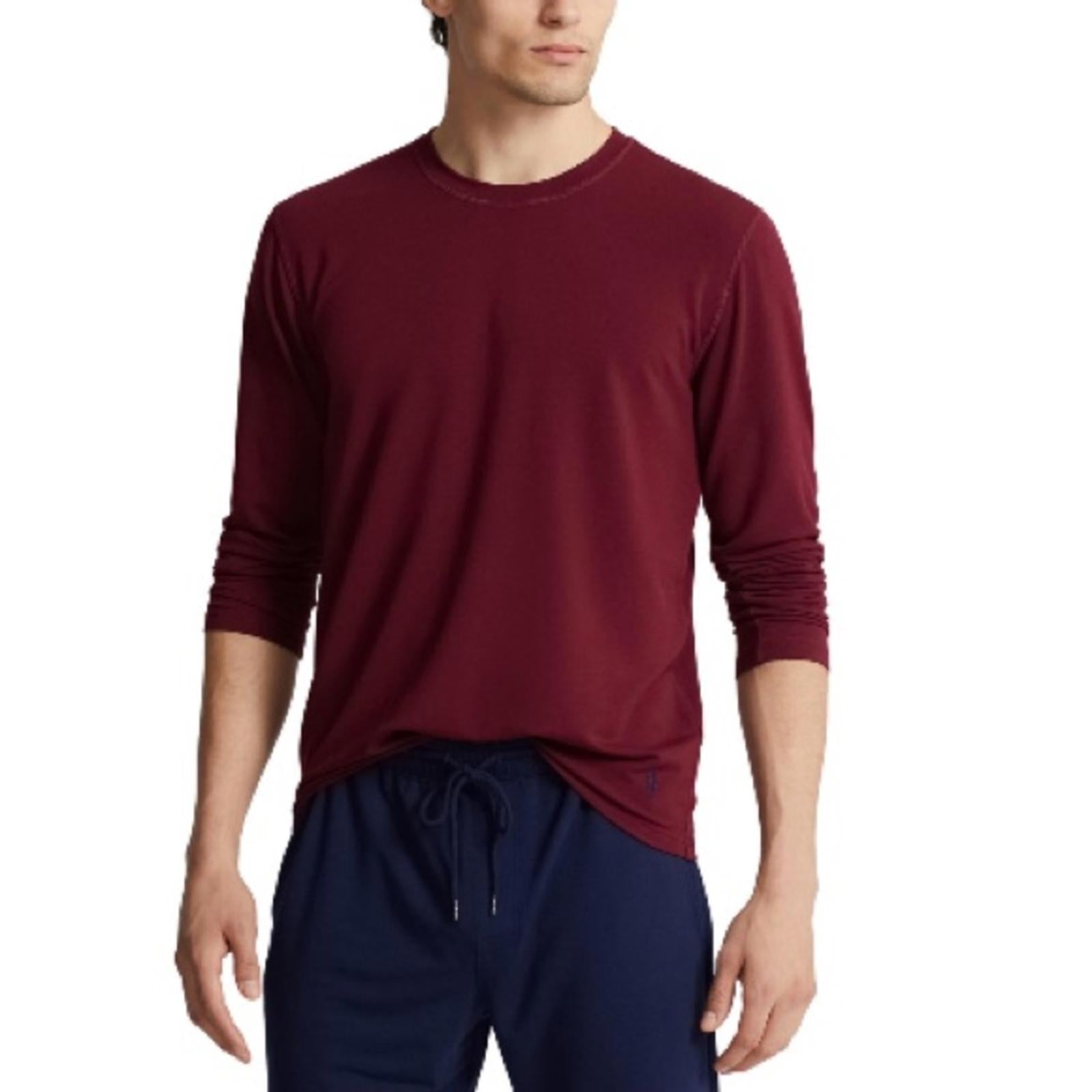 Polo Ralph Lauren Crewneck Sleep Shirt in Red Burgundy, Size L, NEW