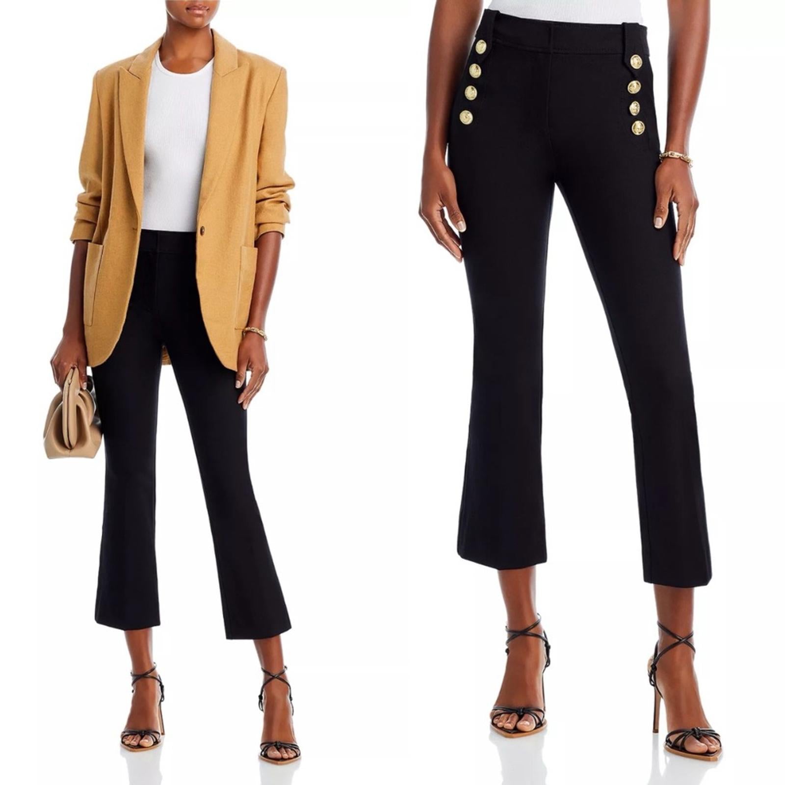 Derek Lam 10 Crosby Robertson High Waisted Crop Flare Pants, Size 4 New w/Tag
