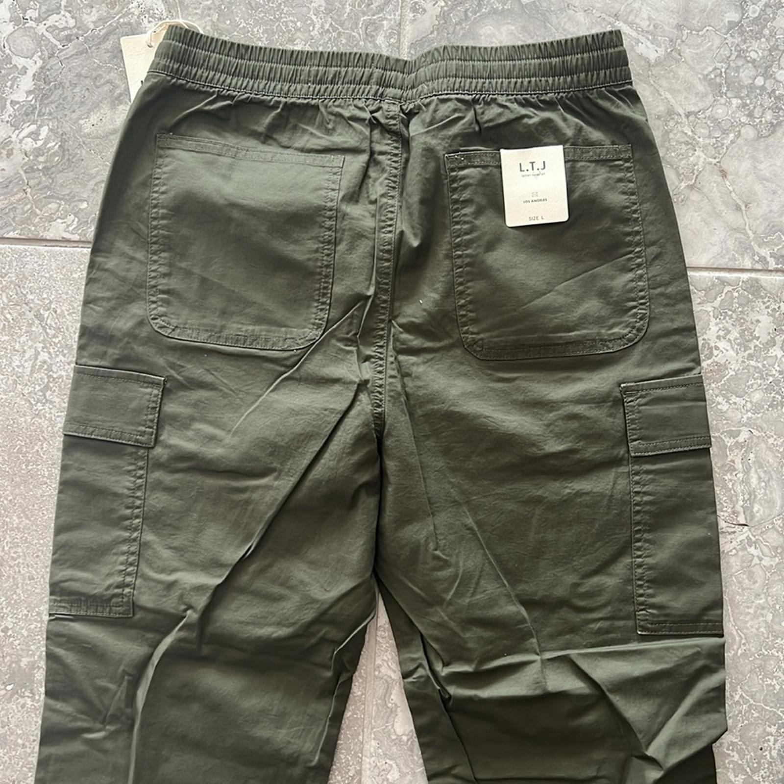 L.T.J Letter to Juliet Cargo Joggers in Olive, Size L New w/Tag
