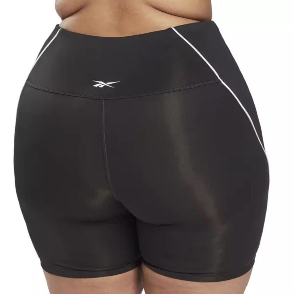 NWT Reebok Workout Ready Poly/Biker Shorts in Black, Plus Size 4X (Sold Out)