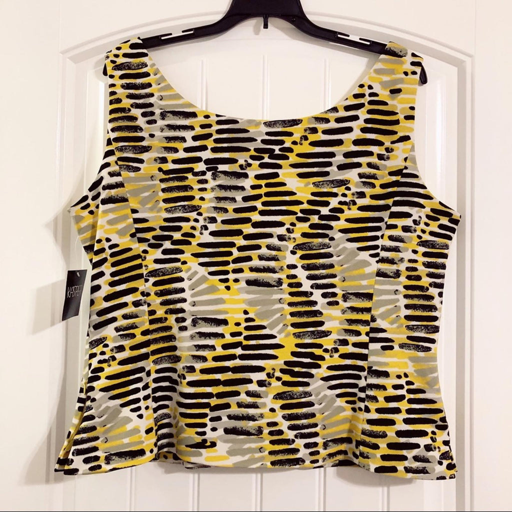 Kasper Helix Scuba Crepe Top, Size 12, NEW w/Tag