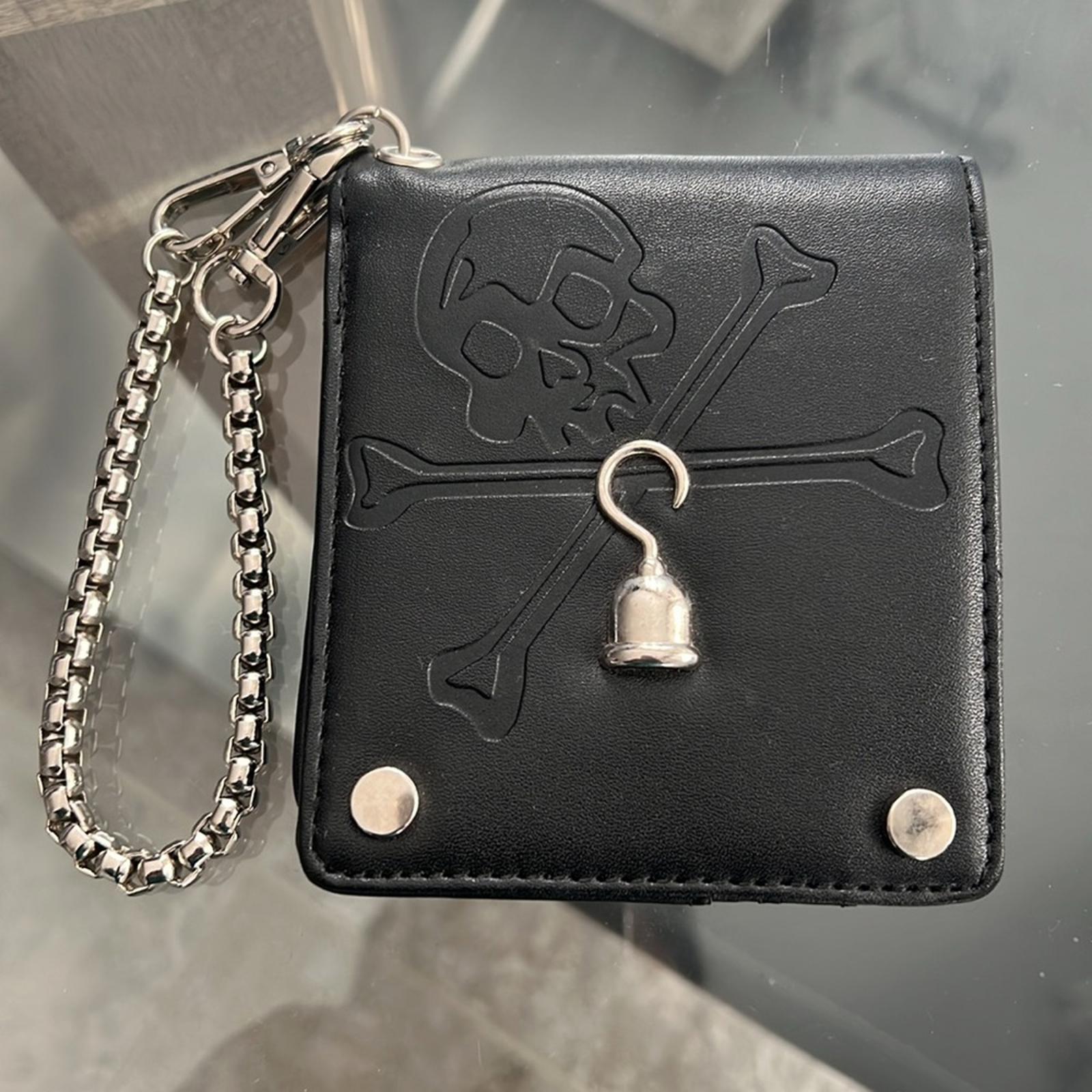 NEW Disney Captain Hook Bi-Fold Wallet for in Black, 9”X5” New without Tag