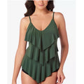 MagicSuit Rita Soft Cup Adjustable Strap Tankini in Military Green, Size 14 NEW