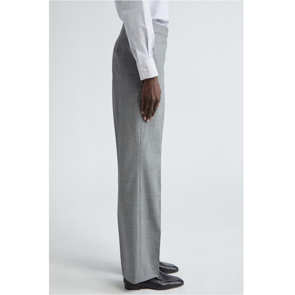 NEW Lafayette 148 NY Irving Straight Leg Dress Pants Grey, Size 12 NWOT $598